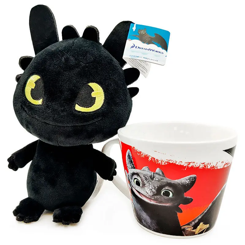 How to Train Your Dragon Toothless Vrč + plišasta igrača 18 cm fotografija izdelka