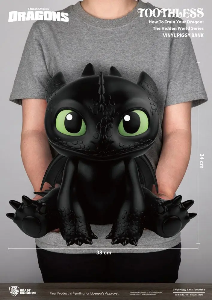 Kako izuriti svojega zmaja Piggy Vinyl Bank Toothless 30 cm fotografija izdelka