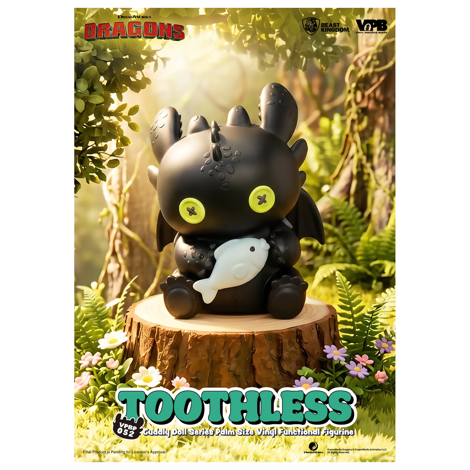 HOW TO TRAIN YOUR DRAGON Toothless Bank vinilna figura 11.7cm fotografija izdelka