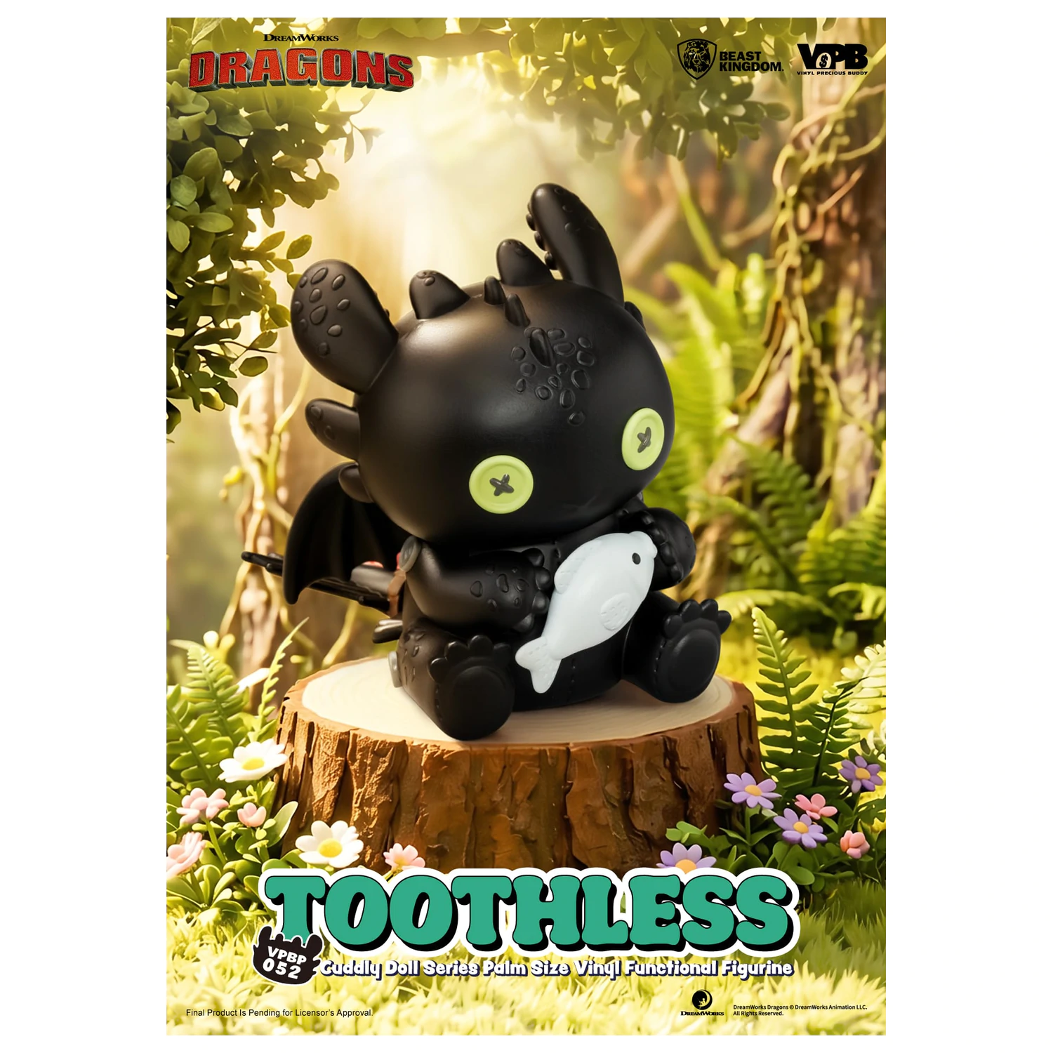 HOW TO TRAIN YOUR DRAGON Toothless Bank vinilna figura 11.7cm fotografija izdelka