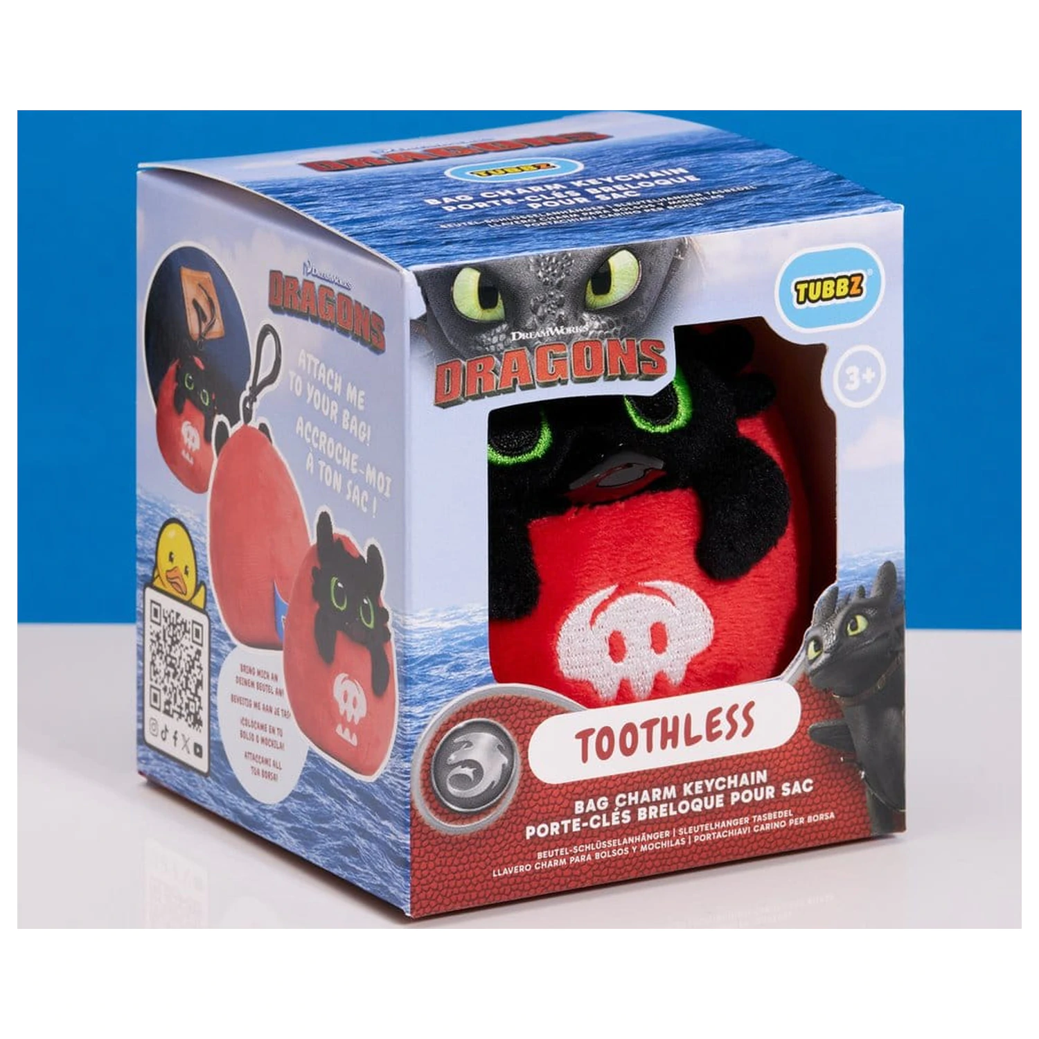 How to Train Your Dragon Tubbz obesek za torbo Toothless fotografija izdelka