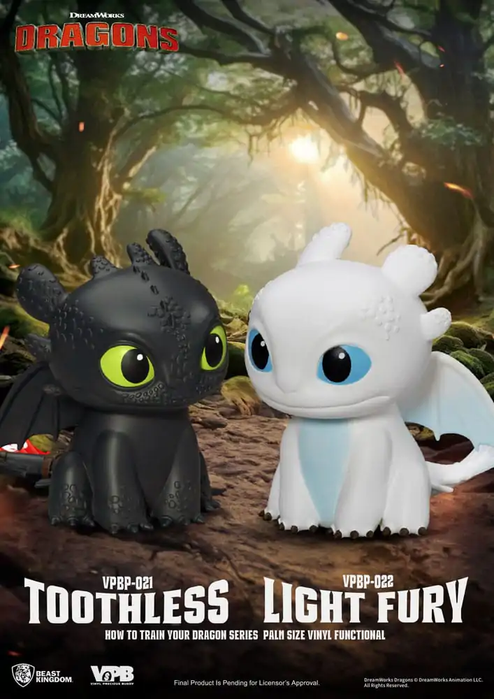 How To Train Your Dragon Piggy vinilna banka Light Fury 12 cm fotografija izdelka