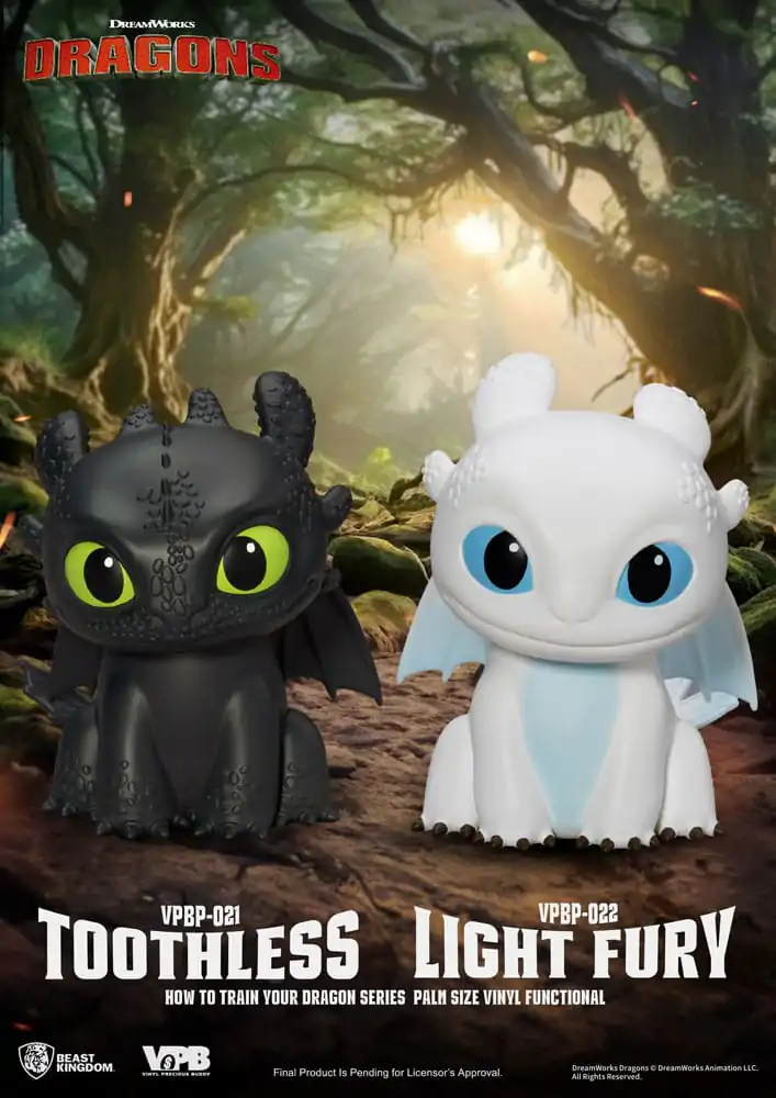 How To Train Your Dragon Piggy vinilna banka Light Fury 12 cm fotografija izdelka