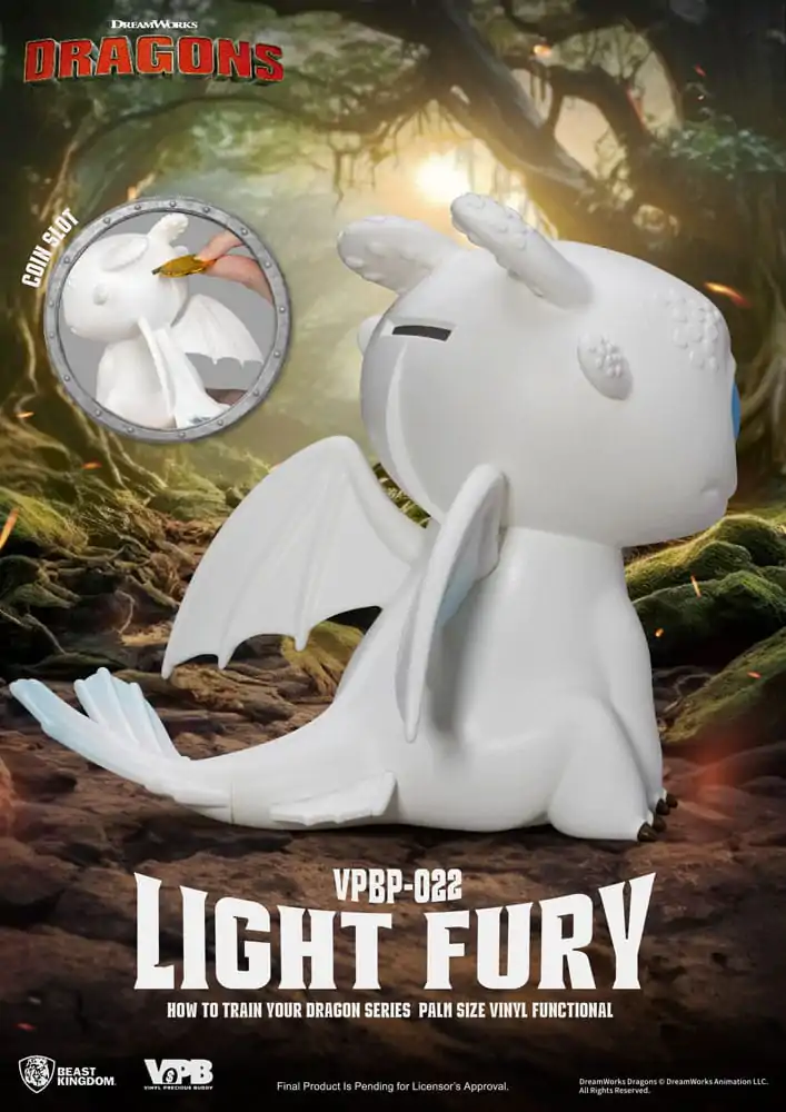 How To Train Your Dragon Piggy vinilna banka Light Fury 12 cm fotografija izdelka