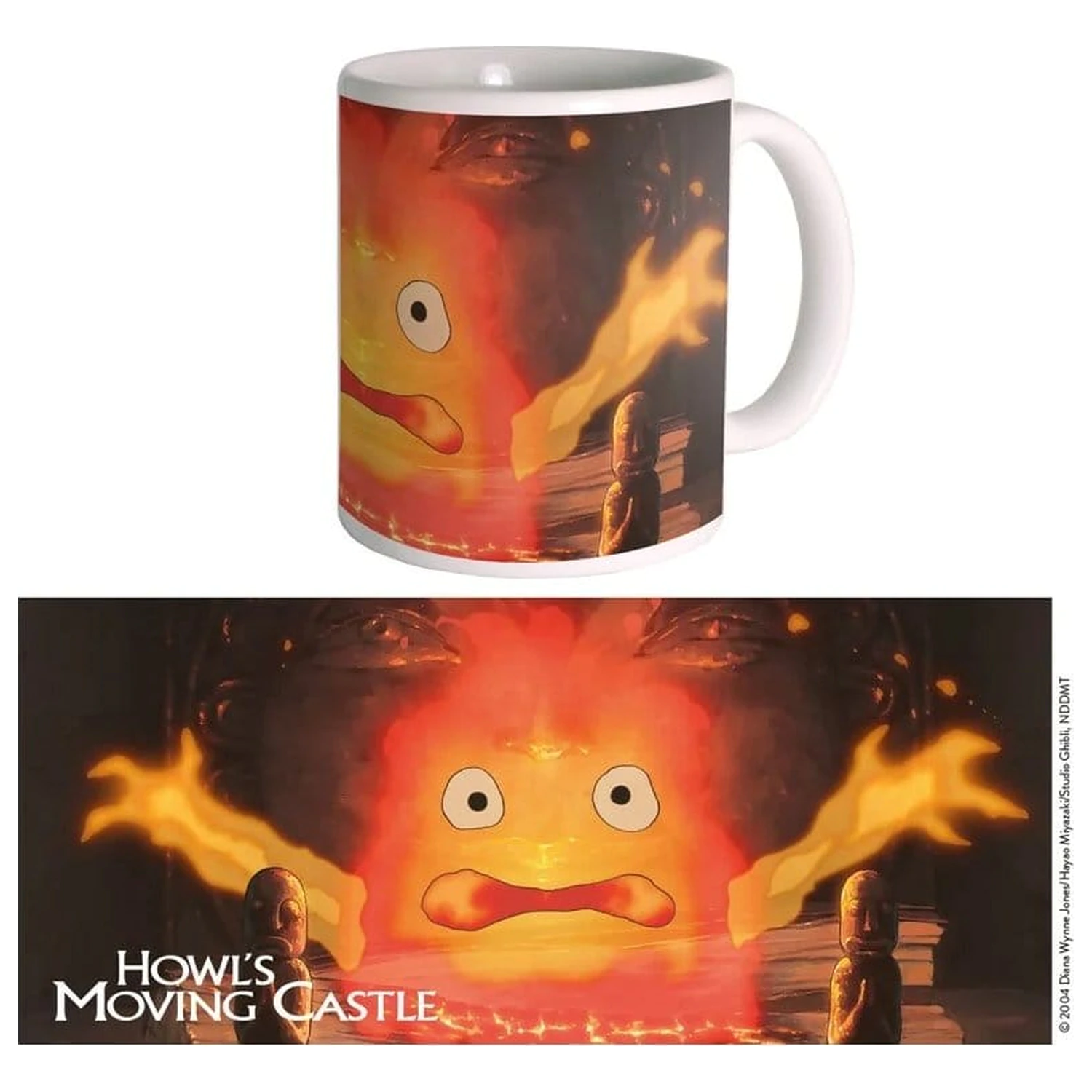 Howl's Moving Castle skodelica Calcifer fotografija izdelka