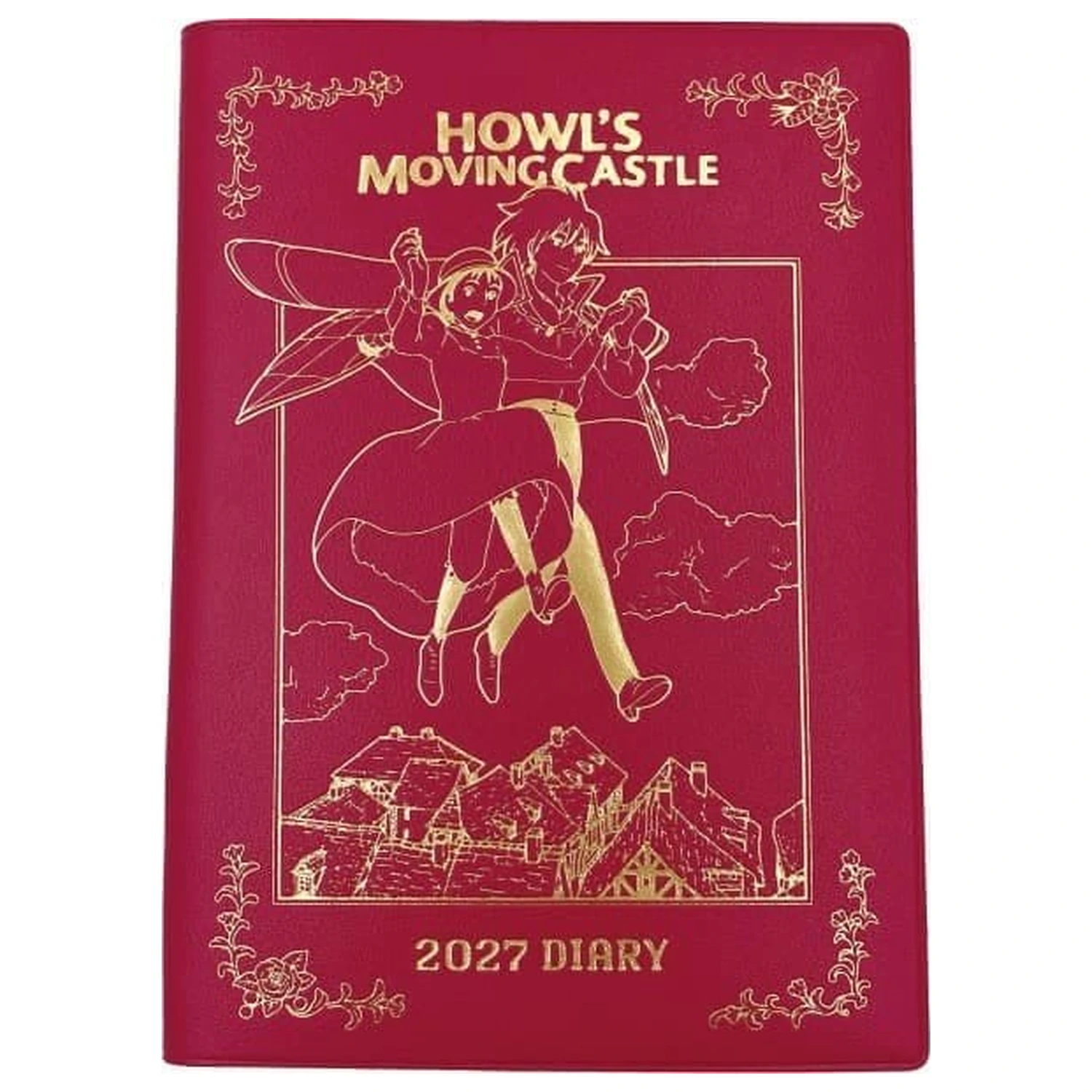 Howl's Moving Castle Dnevnik Hauru & Sophie rdeča zlata folija fotografija izdelka