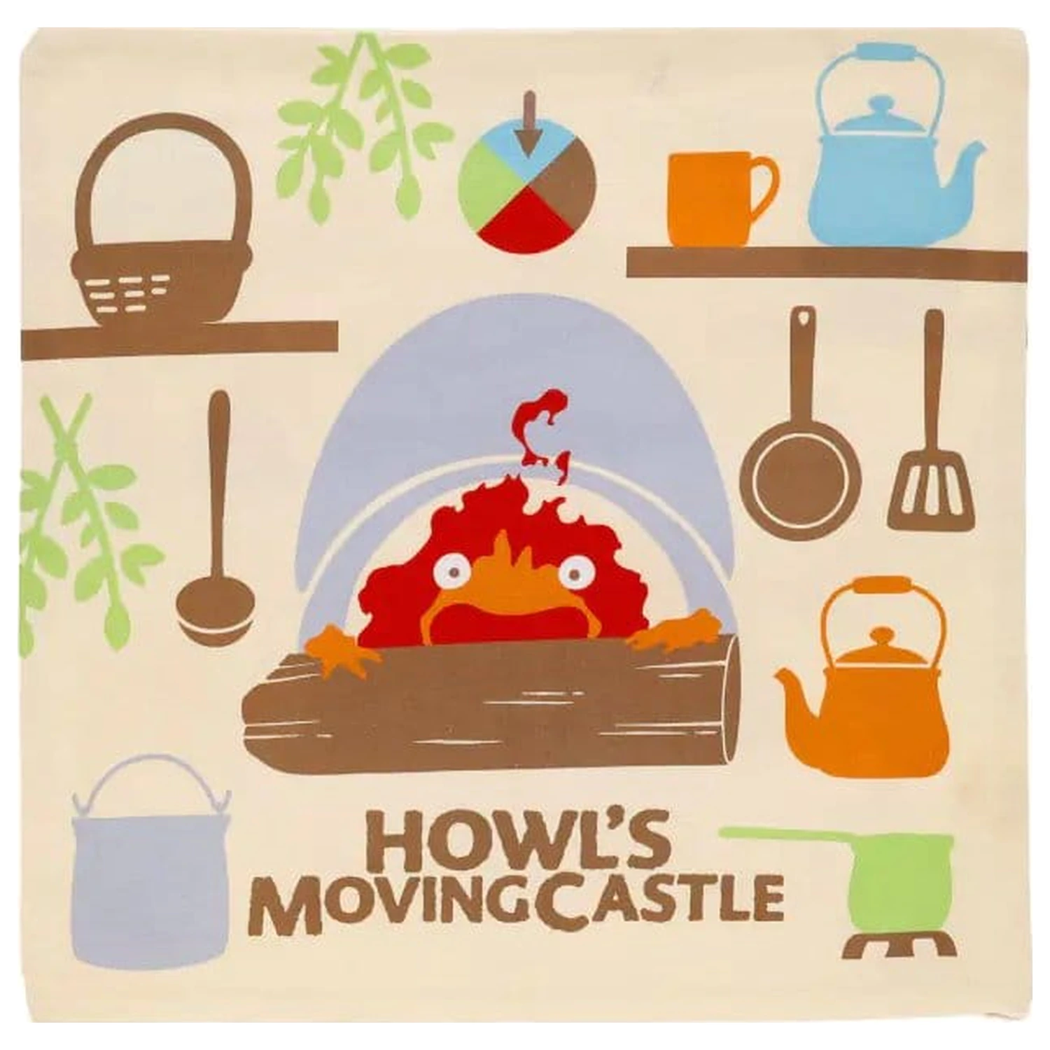 Howl’s Moving Castle Natsu Prevleka za blazino Cook with Calcifer fotografija izdelka