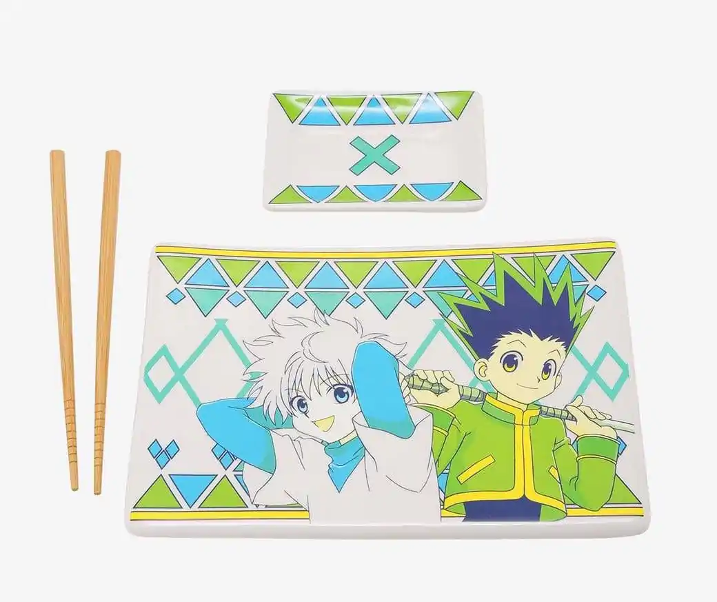 Hunter x Hunter keramični set za suši s palčkami Gon & Killua fotografija izdelka