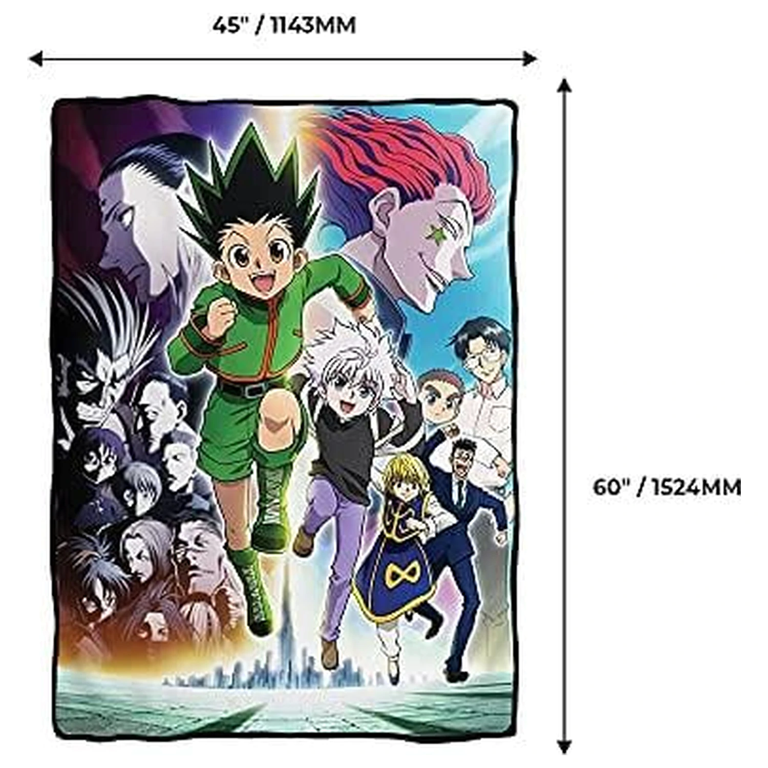 Hunter x Hunter Skupinska odeja 114x152 cm fotografija izdelka