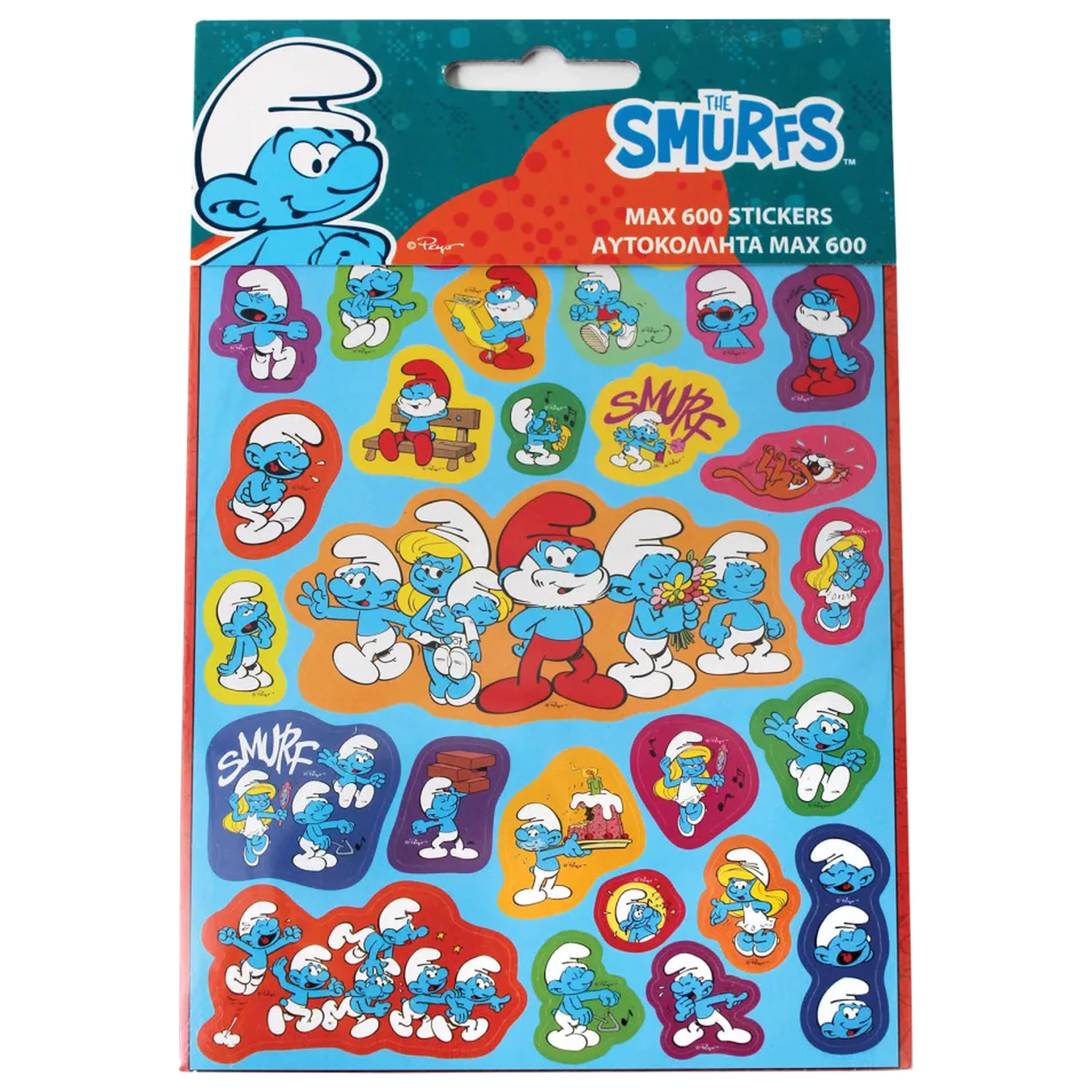 The Smurfs Family 600-delni komplet nalepk fotografija izdelka