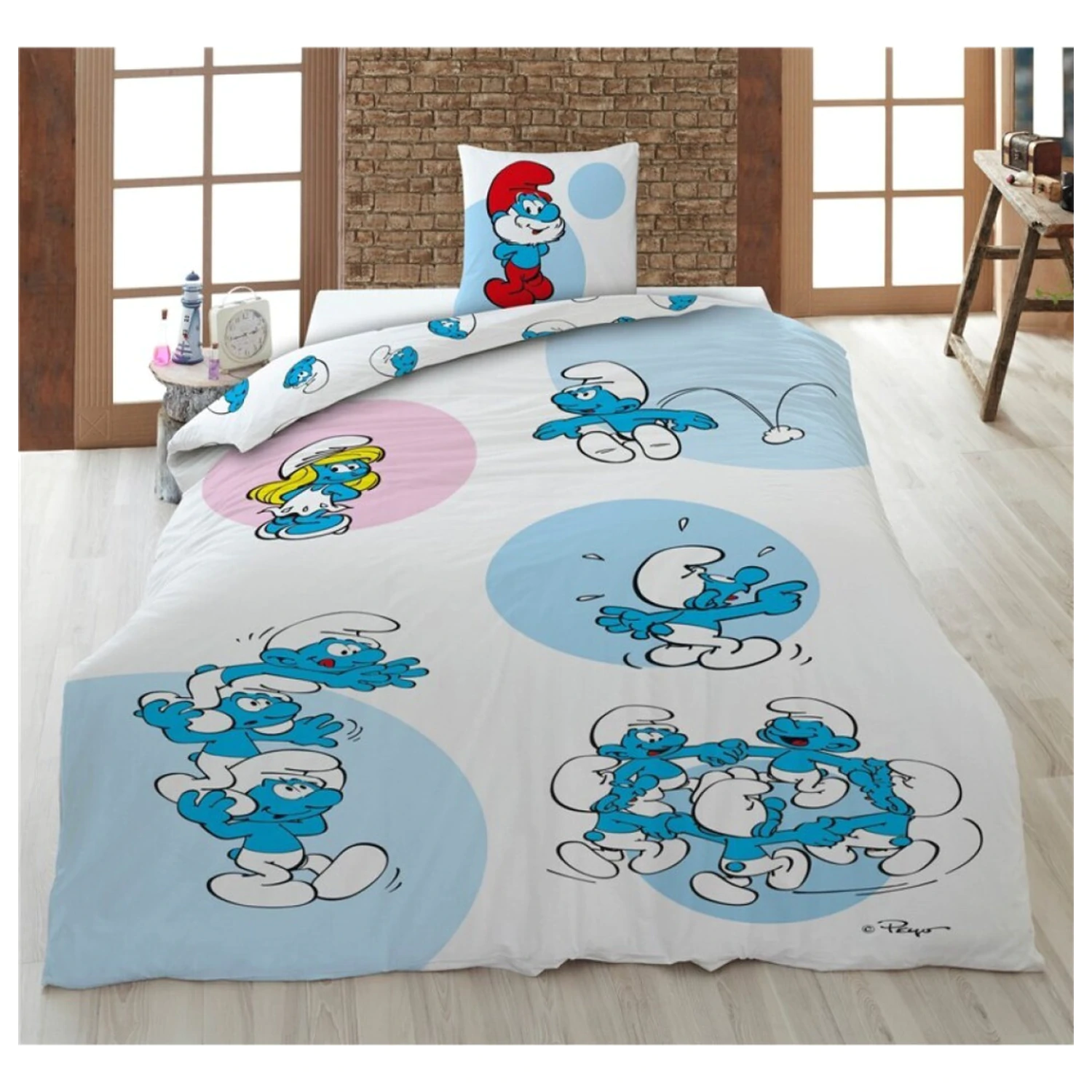 The Smurfs Zabavna prevleka za odejo fotografija izdelka