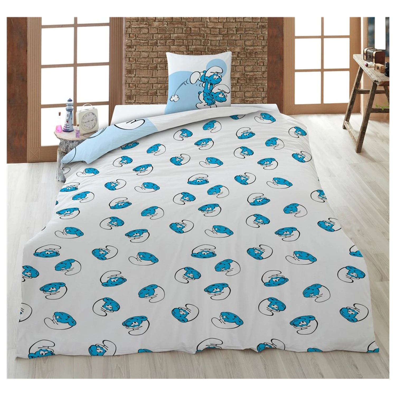 The Smurfs Zabavna prevleka za odejo fotografija izdelka