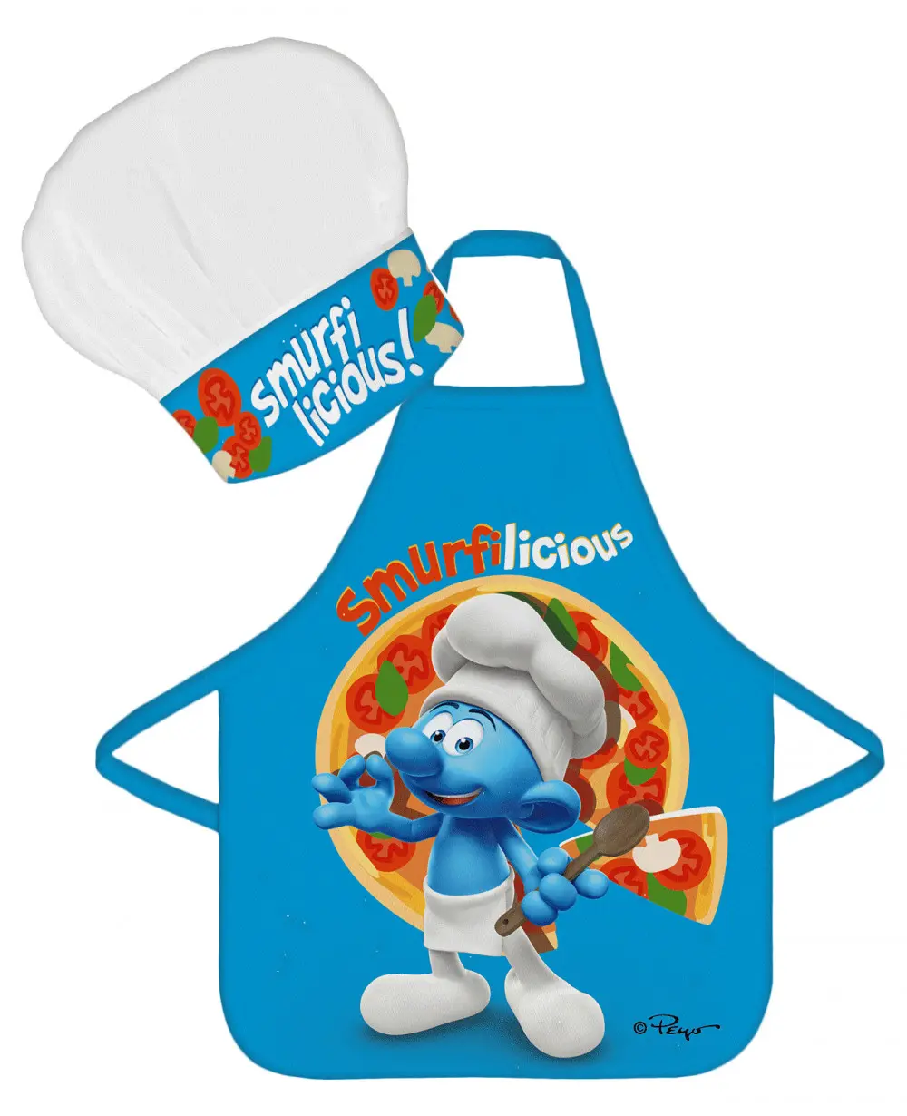 Smurfs otroški predpasnik 2-delni komplet fotografija izdelka