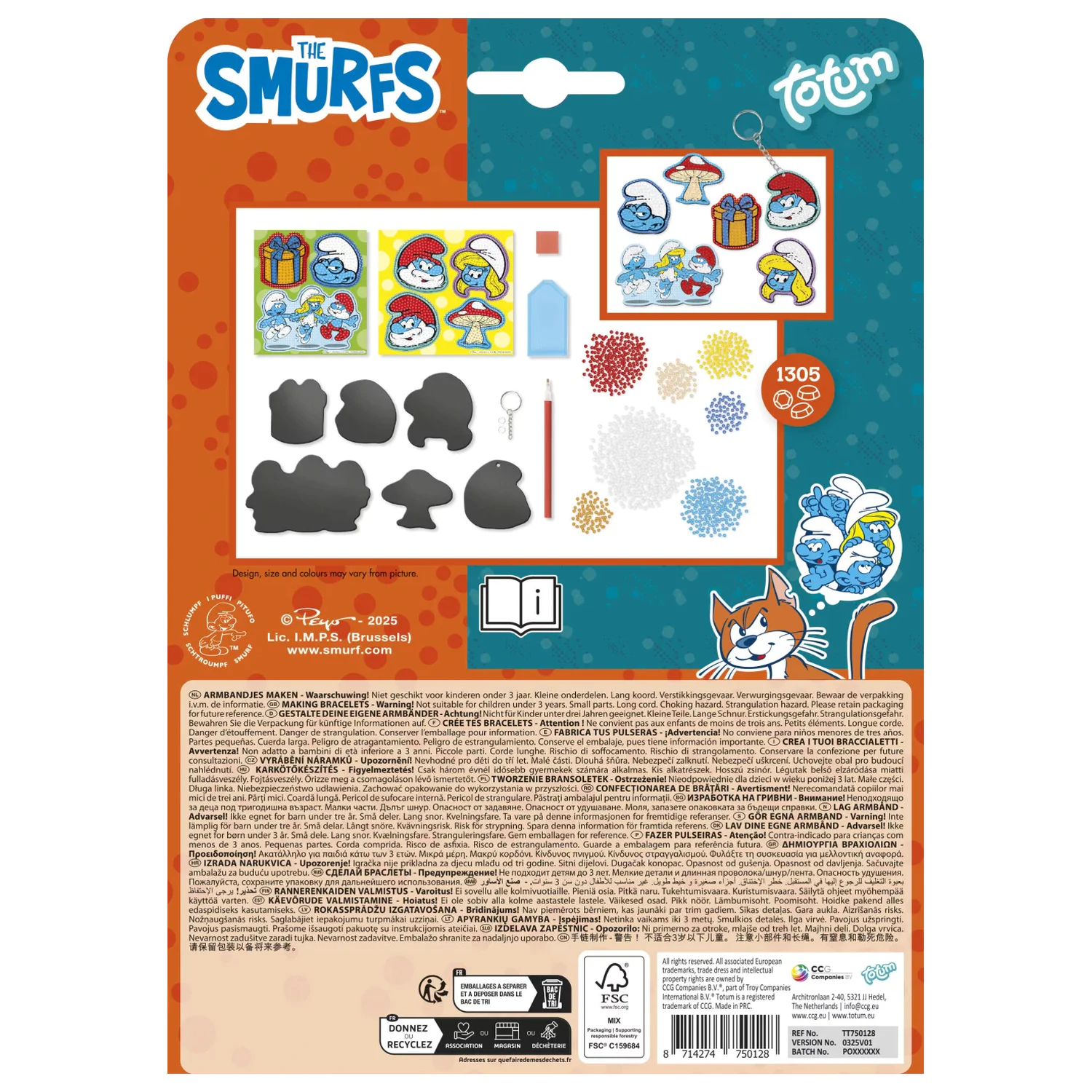 The Smurfs Happy Diamond-Dot Magnetni set fotografija izdelka
