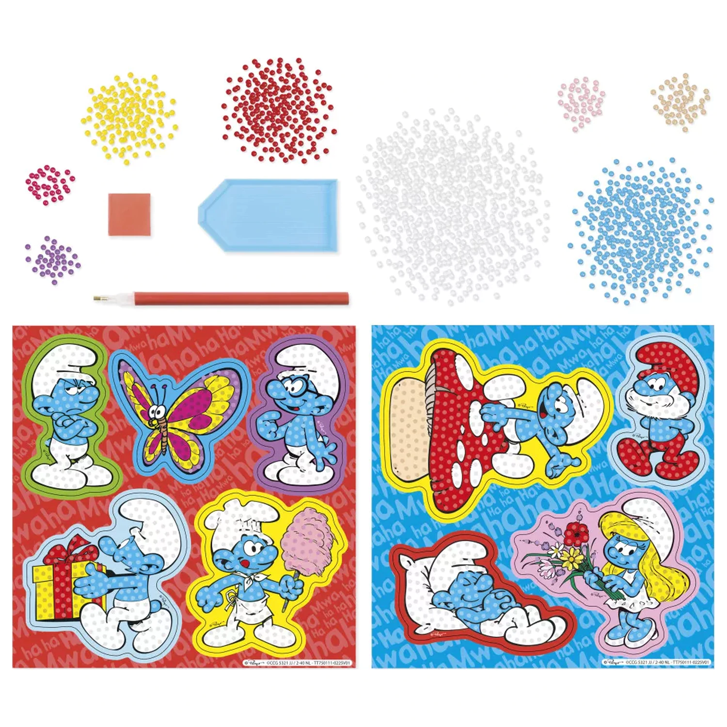 The Smurfs Happy Diamond Dotz Nalepke 9-delne fotografija izdelka