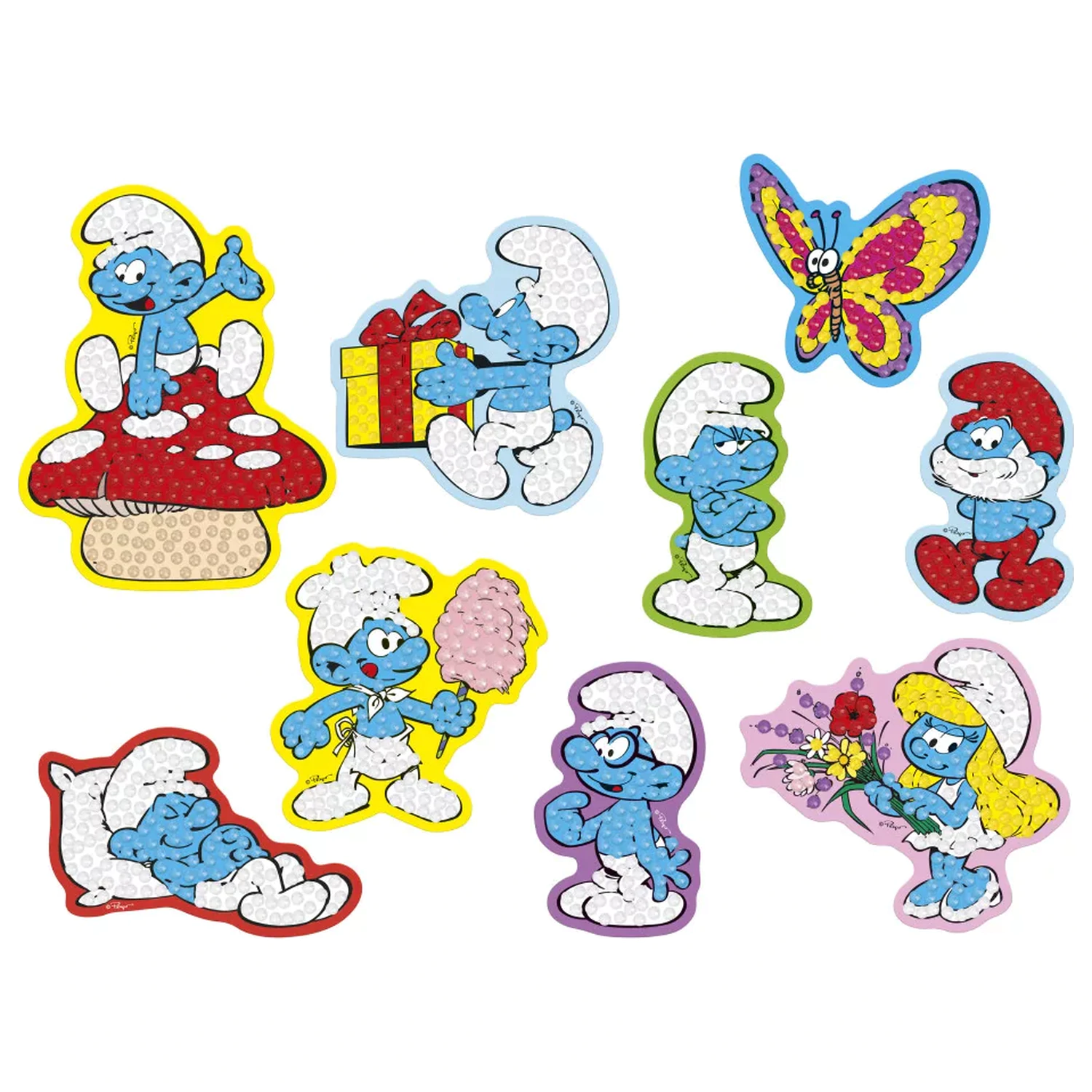 The Smurfs Happy Diamond Dotz Nalepke 9-delne fotografija izdelka