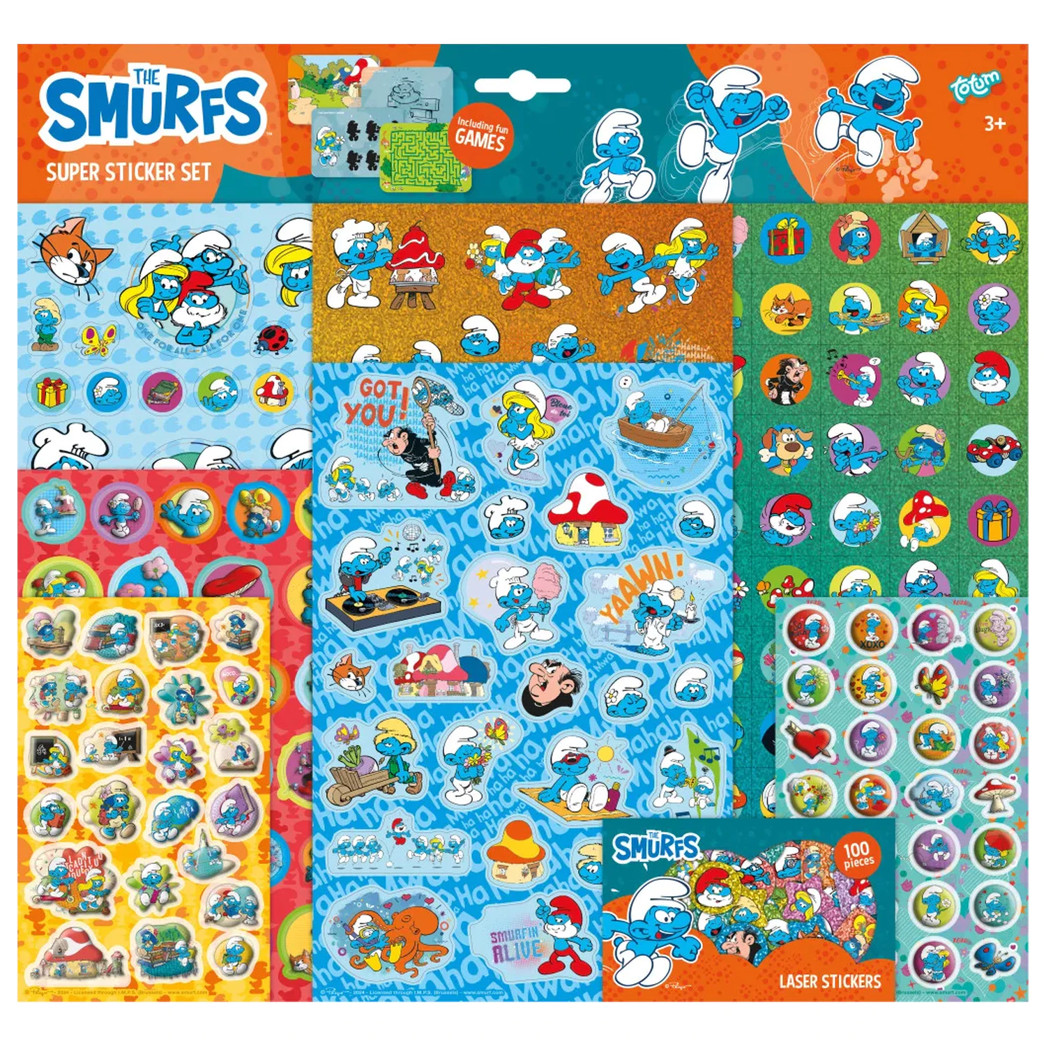 The Smurfs Happy Super Set Nalepk fotografija izdelka