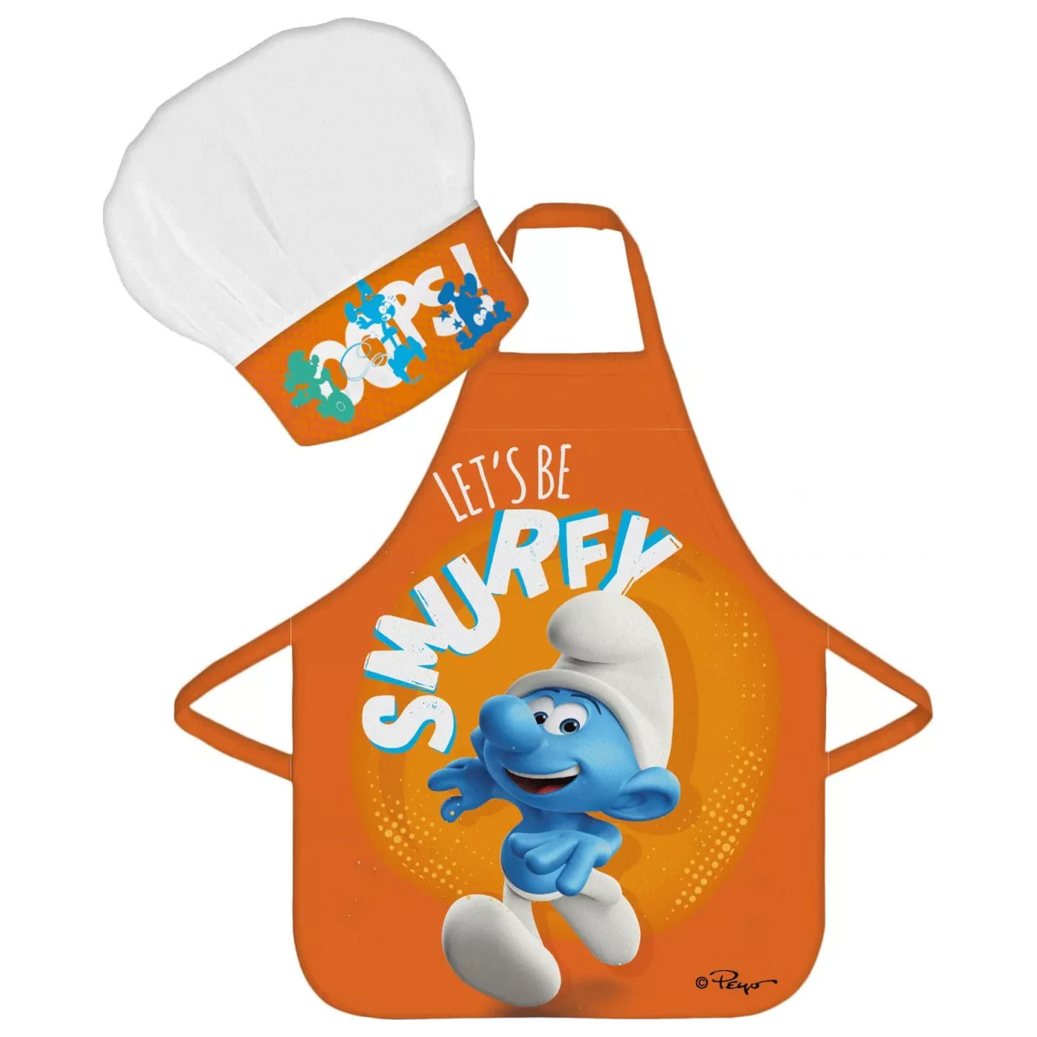 The Smurfs Oops Otroški predpasnik, 2-delni set fotografija izdelka