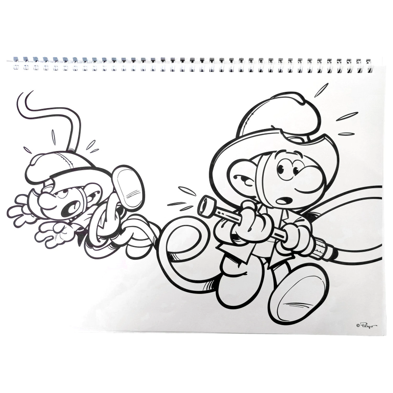 Smurfs Village A/4 Spiralni skicirni blok 40 strani z nalepkami fotografija izdelka