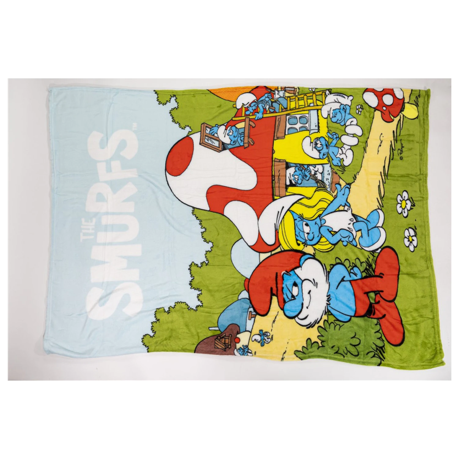 The Smurfs Village Life Flannel odeja 110x150cm fotografija izdelka