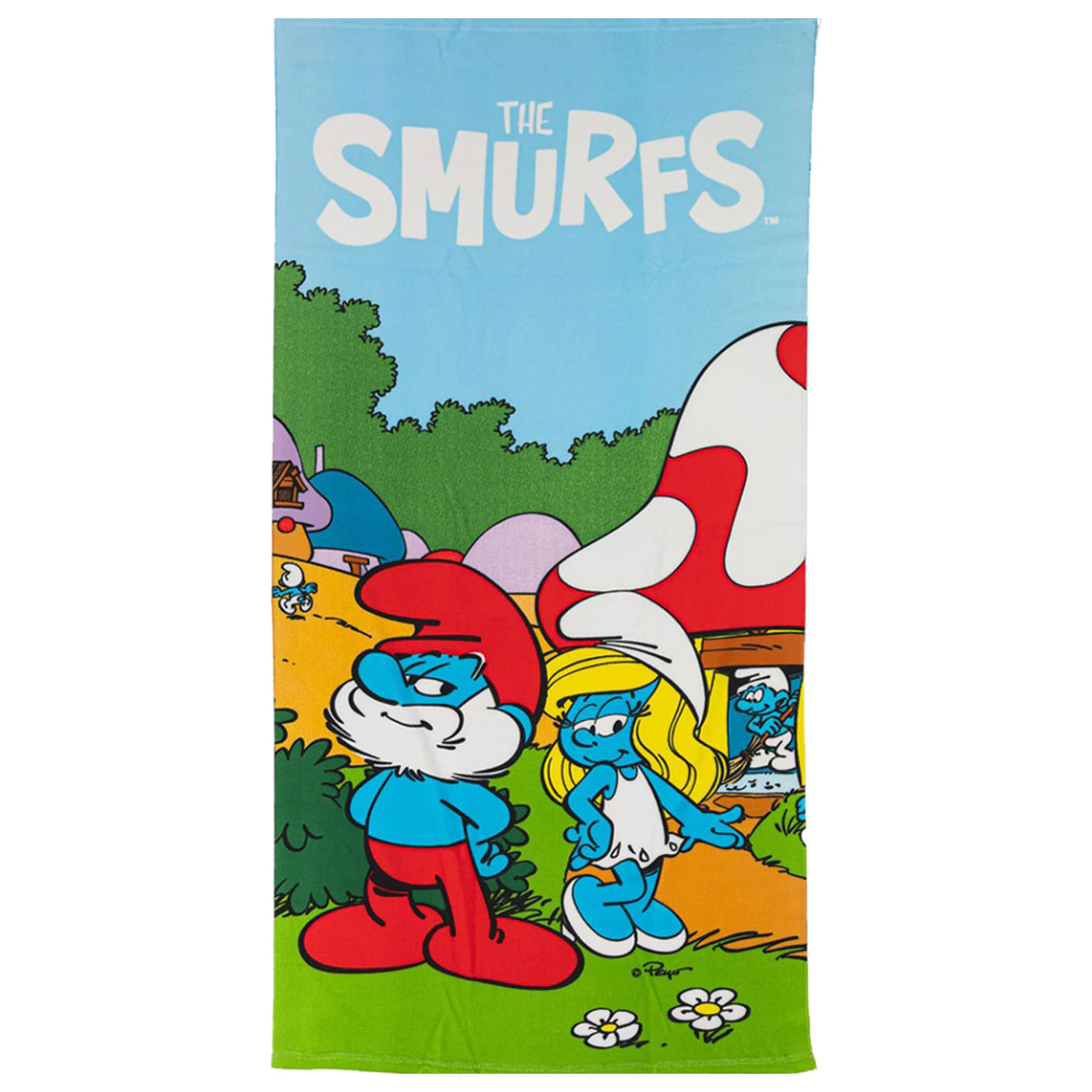 The Smurfs Village Life Brisača 70x140cm fotografija izdelka