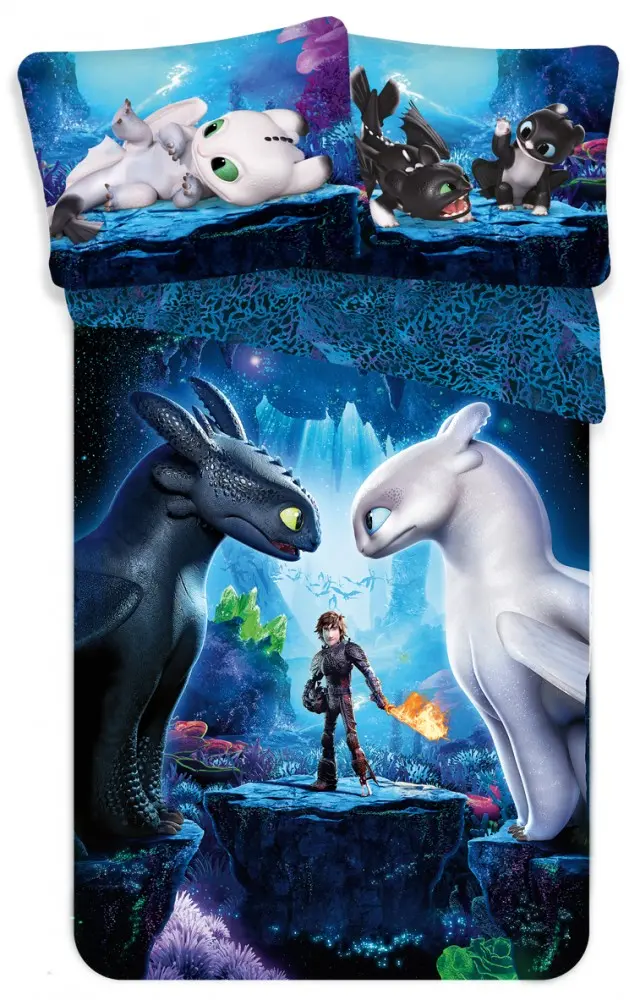 How to Train Your Dragon prevleka za odejo 140x200 cm, 70x90 cm fotografija izdelka