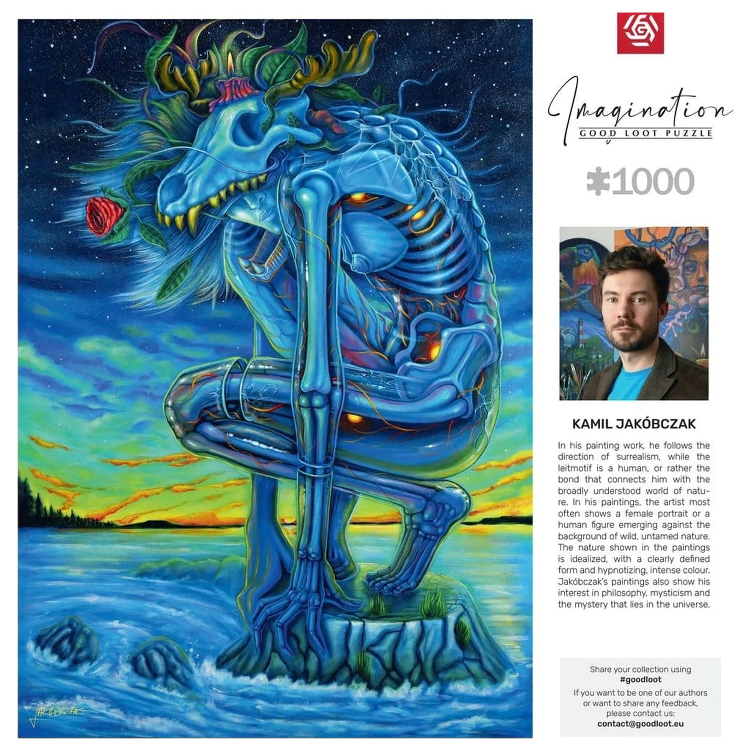 Imagination Series sestavljanka Kamil Jakóbczak Bialy Wilk (1000 kosov) fotografija izdelka