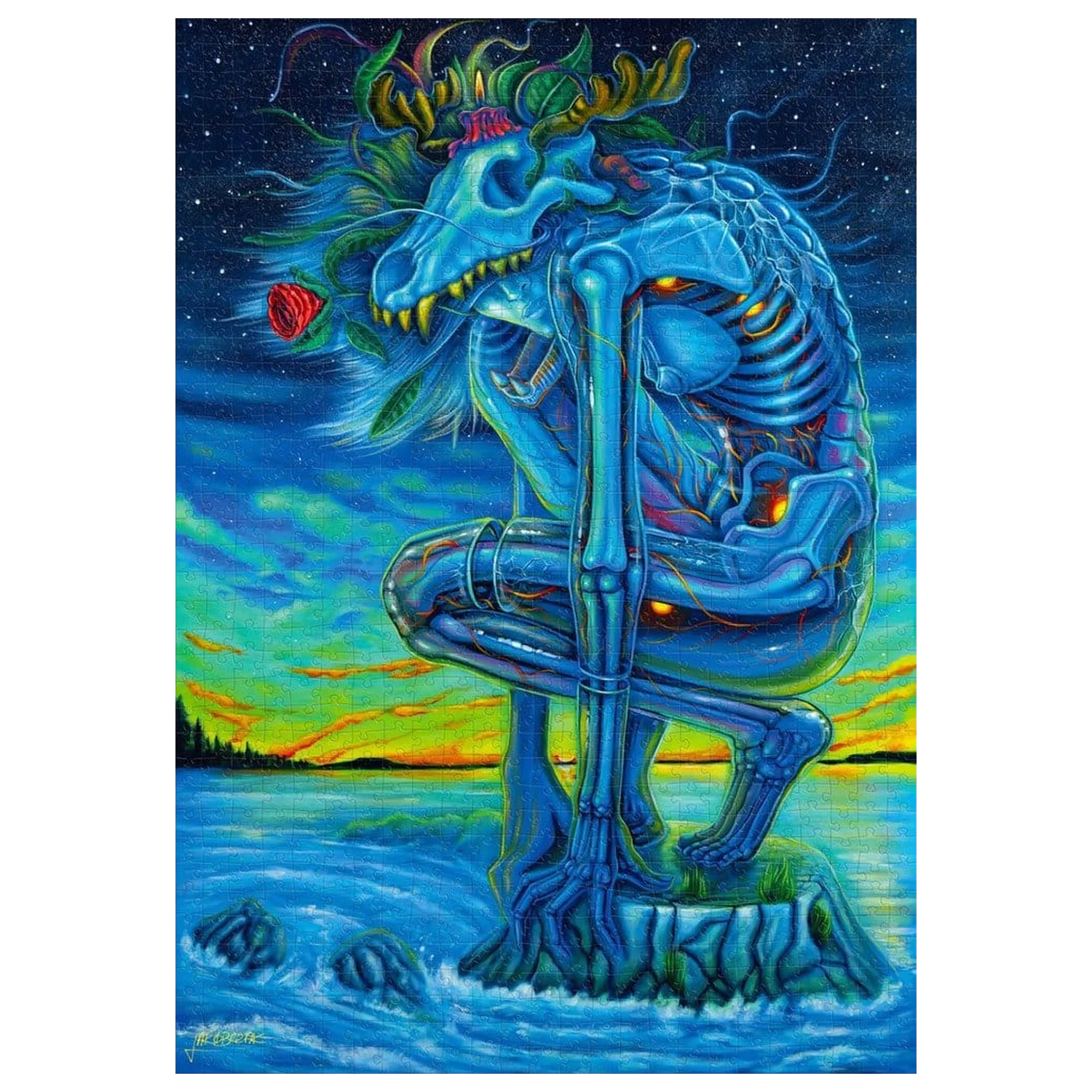 Imagination Series sestavljanka Kamil Jakóbczak Bialy Wilk (1000 kosov) fotografija izdelka