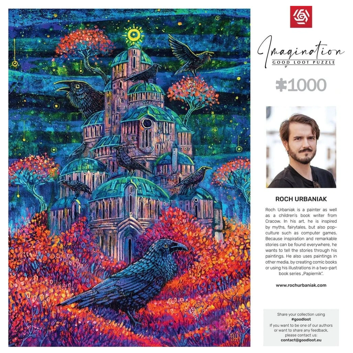 Imagination Series sestavljanka Roch Urbaniak Twierdza Pani Kruków (1000 kosov) fotografija izdelka