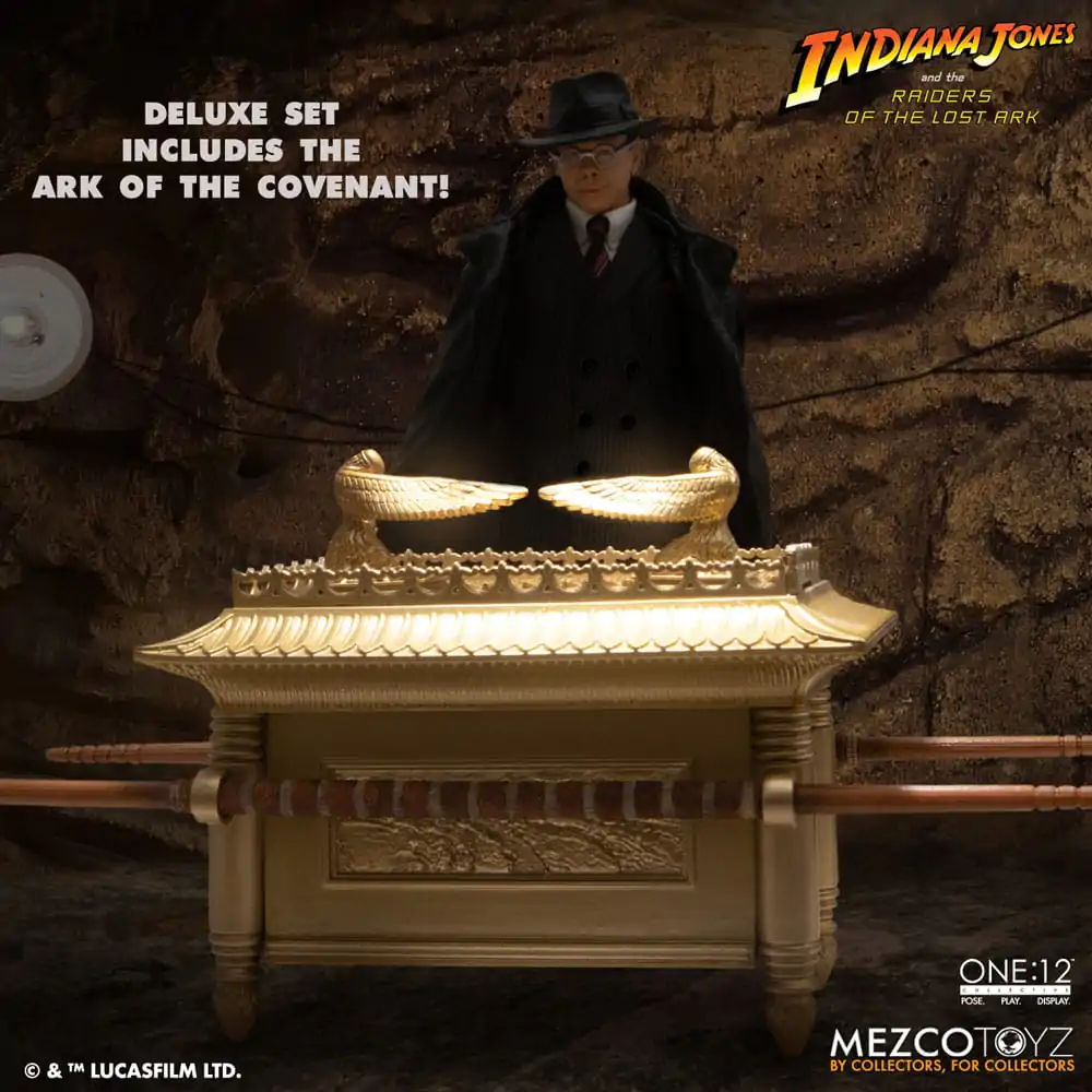 Indiana Jones Akcijska Figura 1/12 Major Toht and Ark of the Covenant Deluxe Boxed Set 16 cm fotografija izdelka