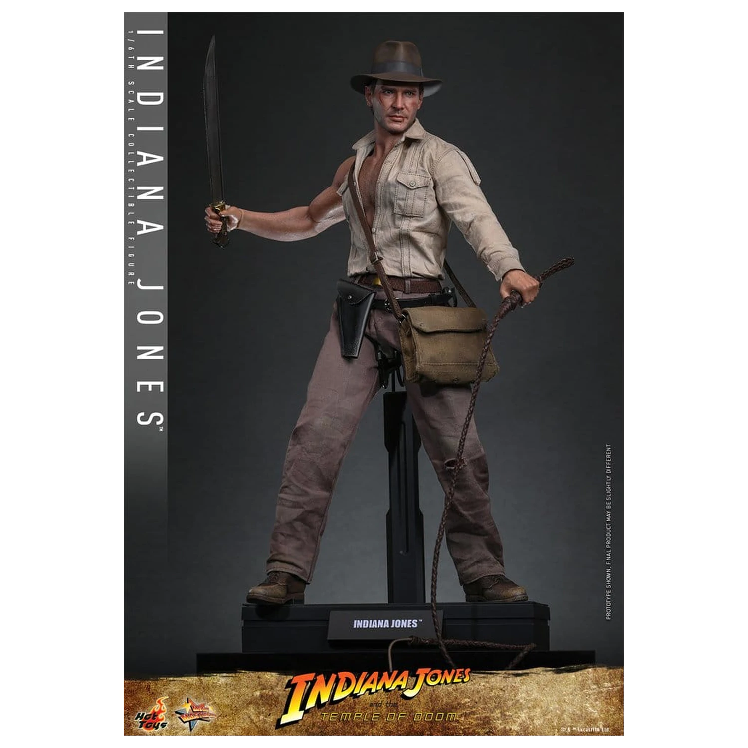 Indiana Jones Movie Masterpiece akcijska figura 1/6 Indiana Jones 30 cm fotografija izdelka