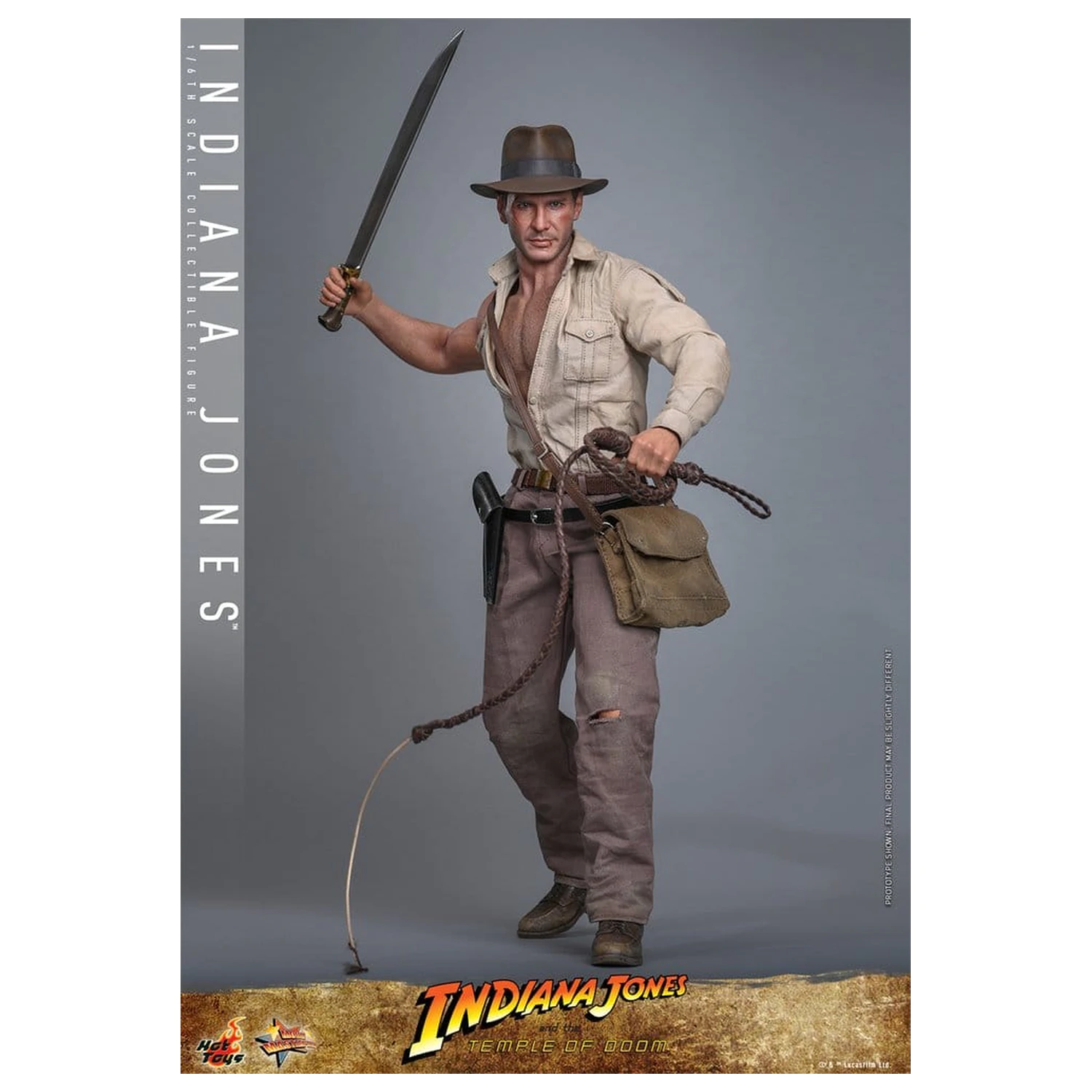 Indiana Jones Movie Masterpiece akcijska figura 1/6 Indiana Jones 30 cm fotografija izdelka