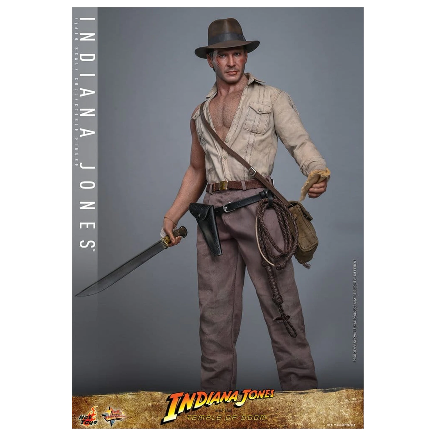 Indiana Jones Movie Masterpiece akcijska figura 1/6 Indiana Jones 30 cm fotografija izdelka