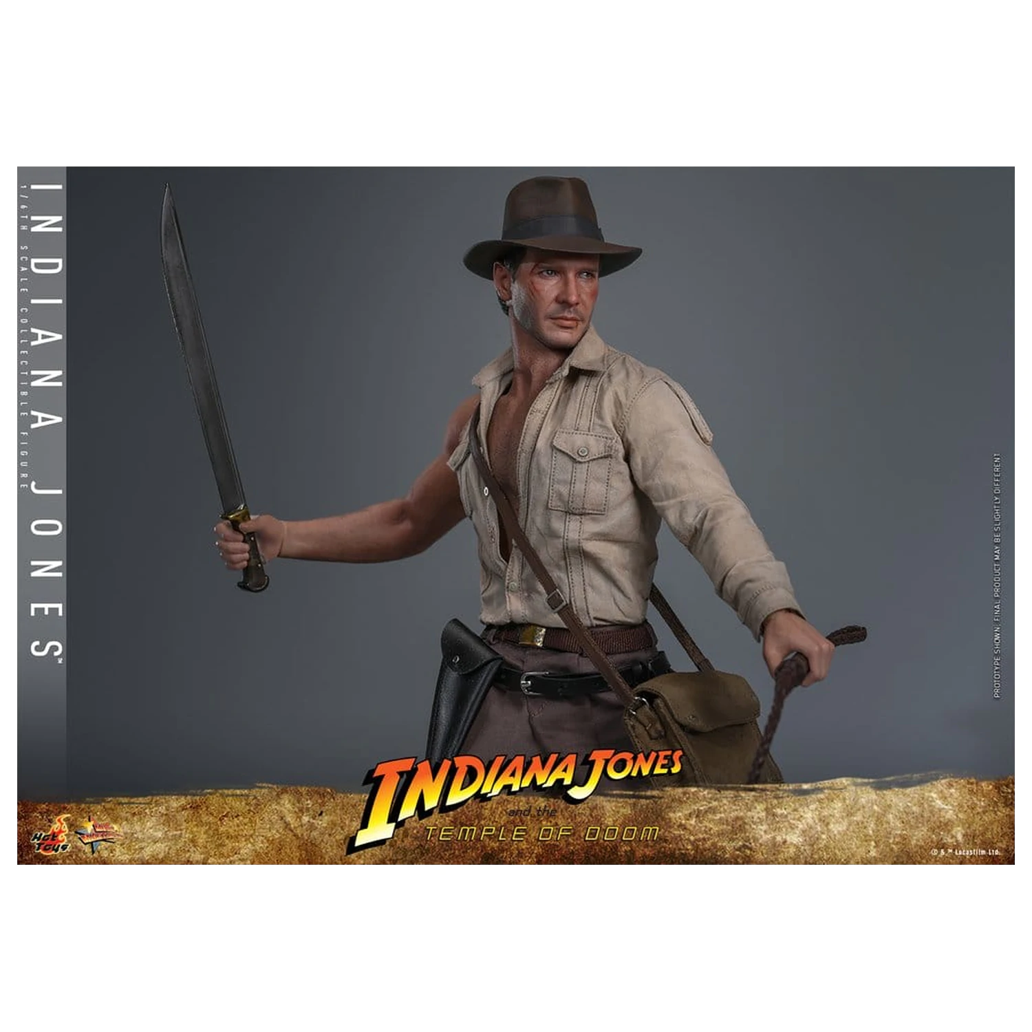 Indiana Jones Movie Masterpiece akcijska figura 1/6 Indiana Jones 30 cm fotografija izdelka