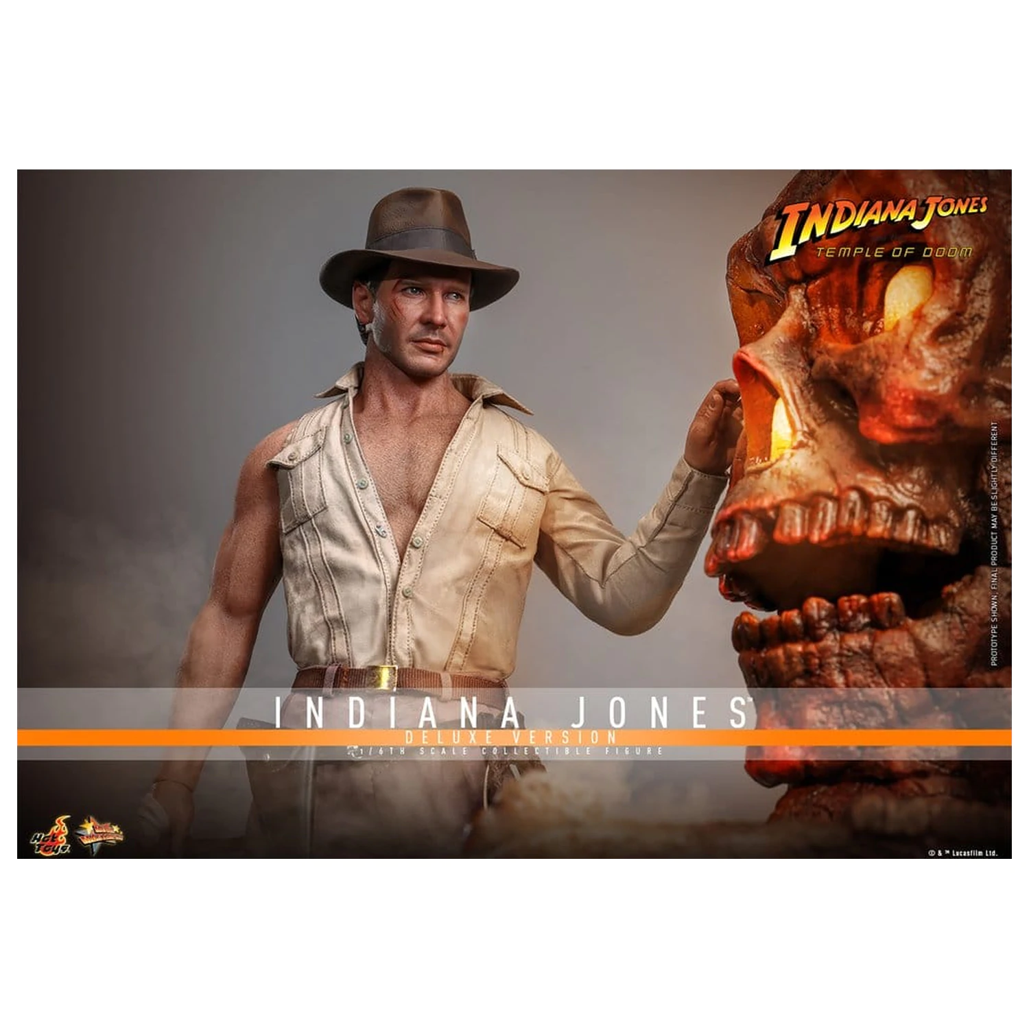 Indiana Jones Movie Masterpiece akcijska figura 1/6 Indiana Jones (Deluxe Version) 30 cm fotografija izdelka