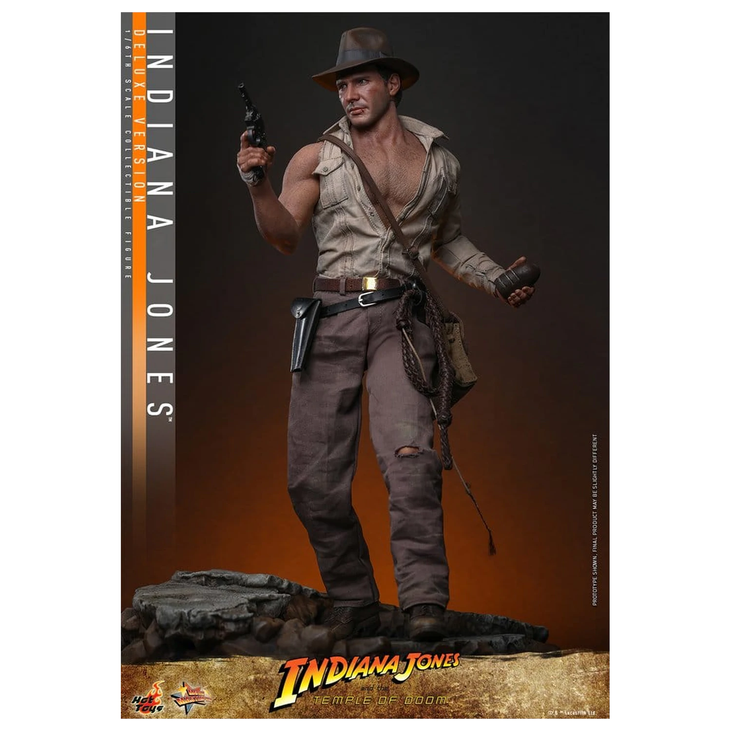 Indiana Jones Movie Masterpiece akcijska figura 1/6 Indiana Jones (Deluxe Version) 30 cm fotografija izdelka