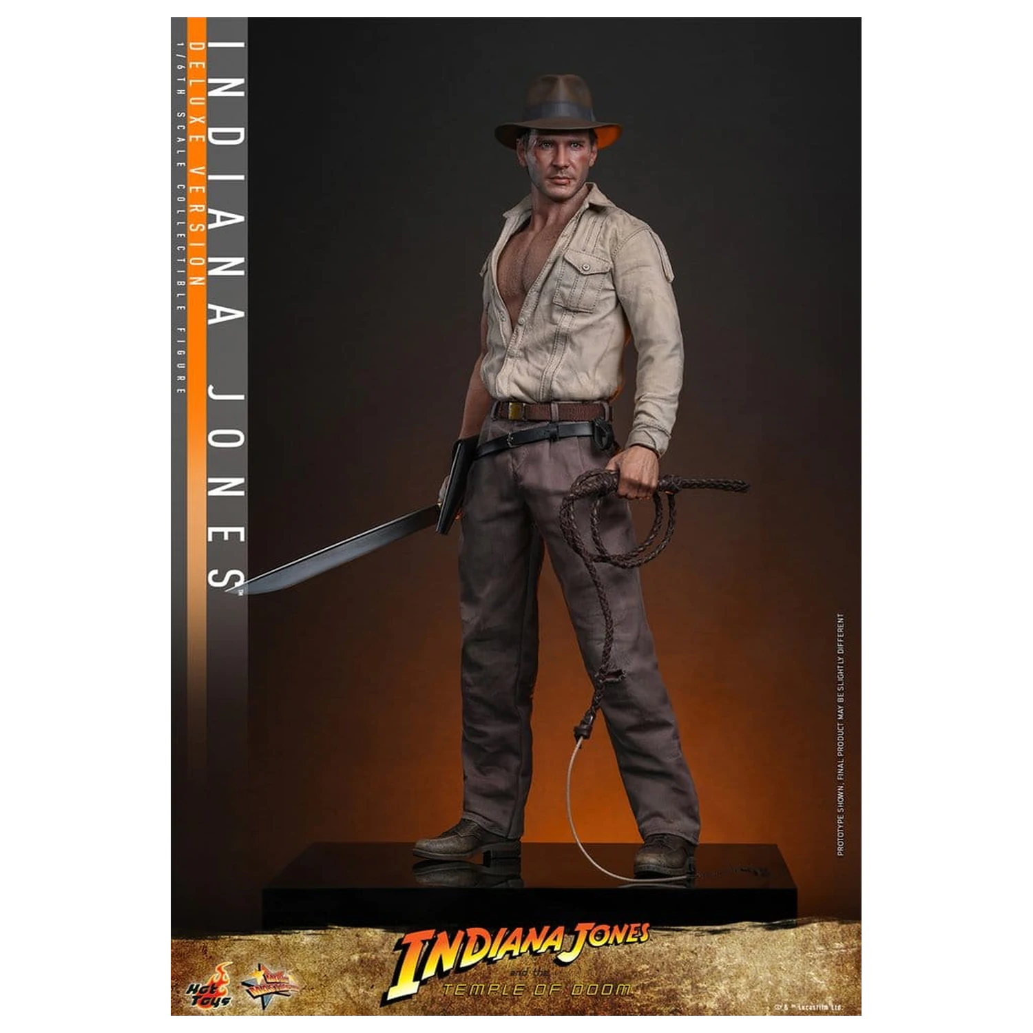 Indiana Jones Movie Masterpiece akcijska figura 1/6 Indiana Jones (Deluxe Version) 30 cm fotografija izdelka