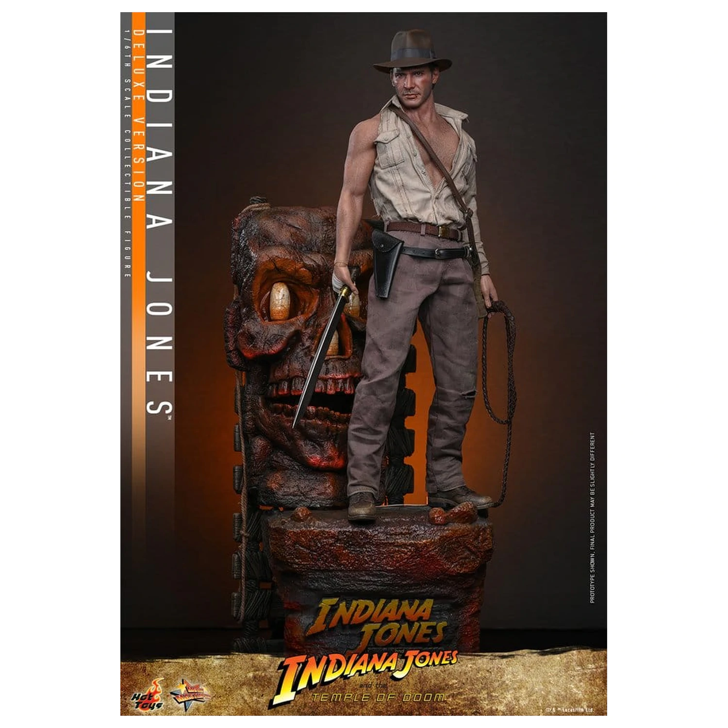Indiana Jones Movie Masterpiece akcijska figura 1/6 Indiana Jones (Deluxe Version) 30 cm fotografija izdelka