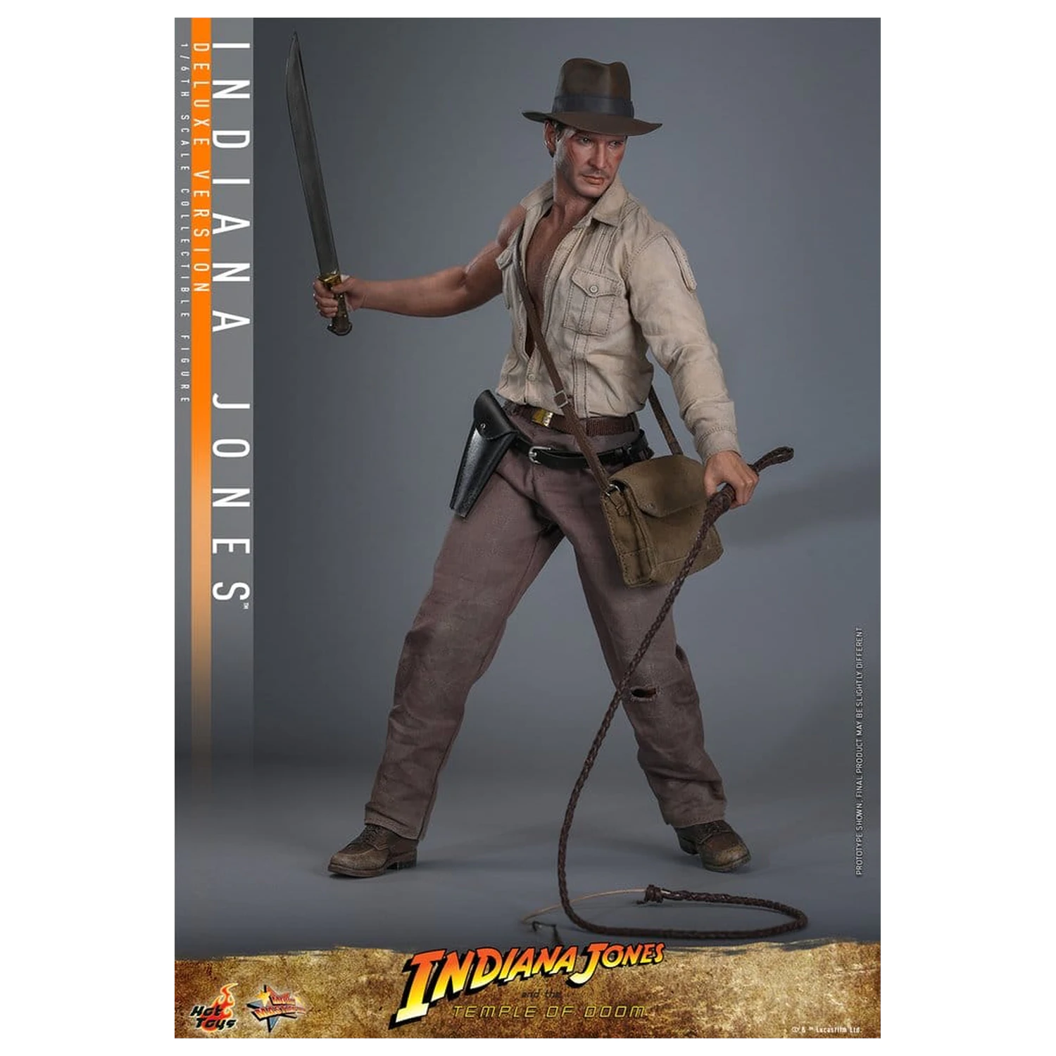 Indiana Jones Movie Masterpiece akcijska figura 1/6 Indiana Jones (Deluxe Version) 30 cm fotografija izdelka