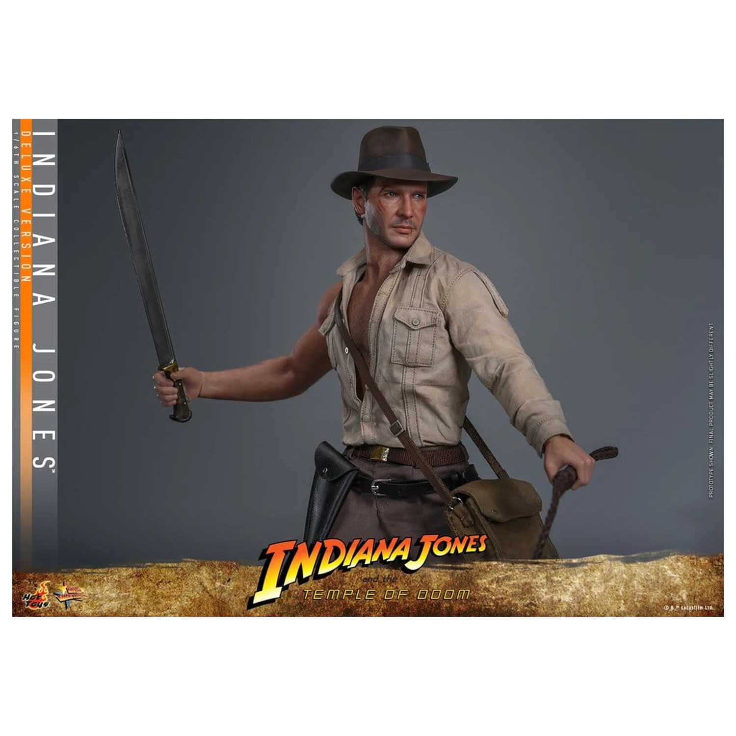 Indiana Jones Movie Masterpiece akcijska figura 1/6 Indiana Jones (Deluxe Version) 30 cm fotografija izdelka