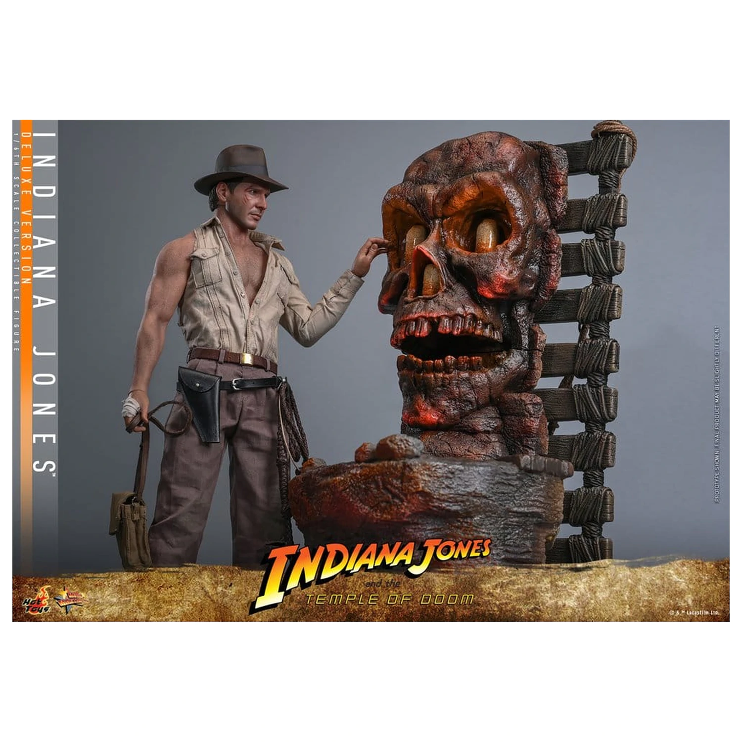 Indiana Jones Movie Masterpiece akcijska figura 1/6 Indiana Jones (Deluxe Version) 30 cm fotografija izdelka