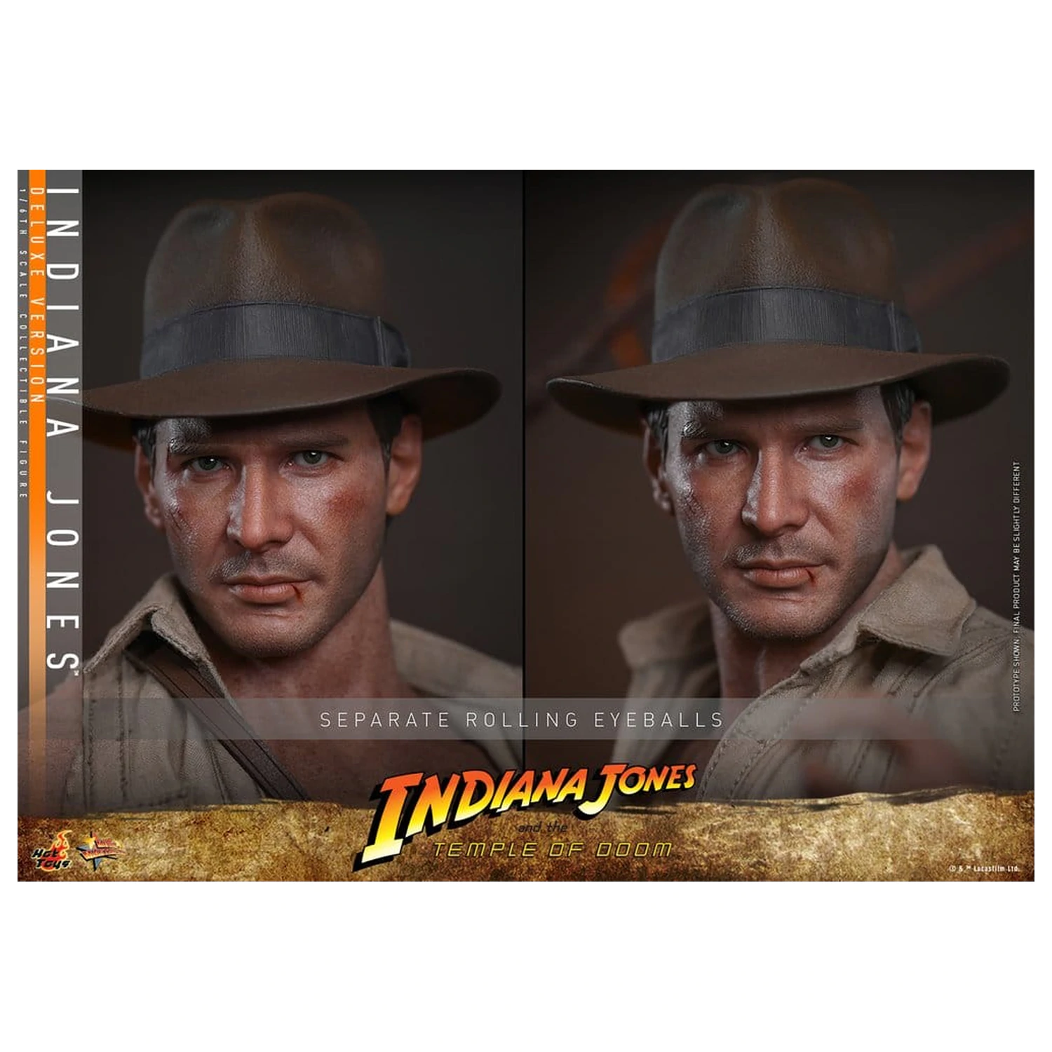 Indiana Jones Movie Masterpiece akcijska figura 1/6 Indiana Jones (Deluxe Version) 30 cm fotografija izdelka