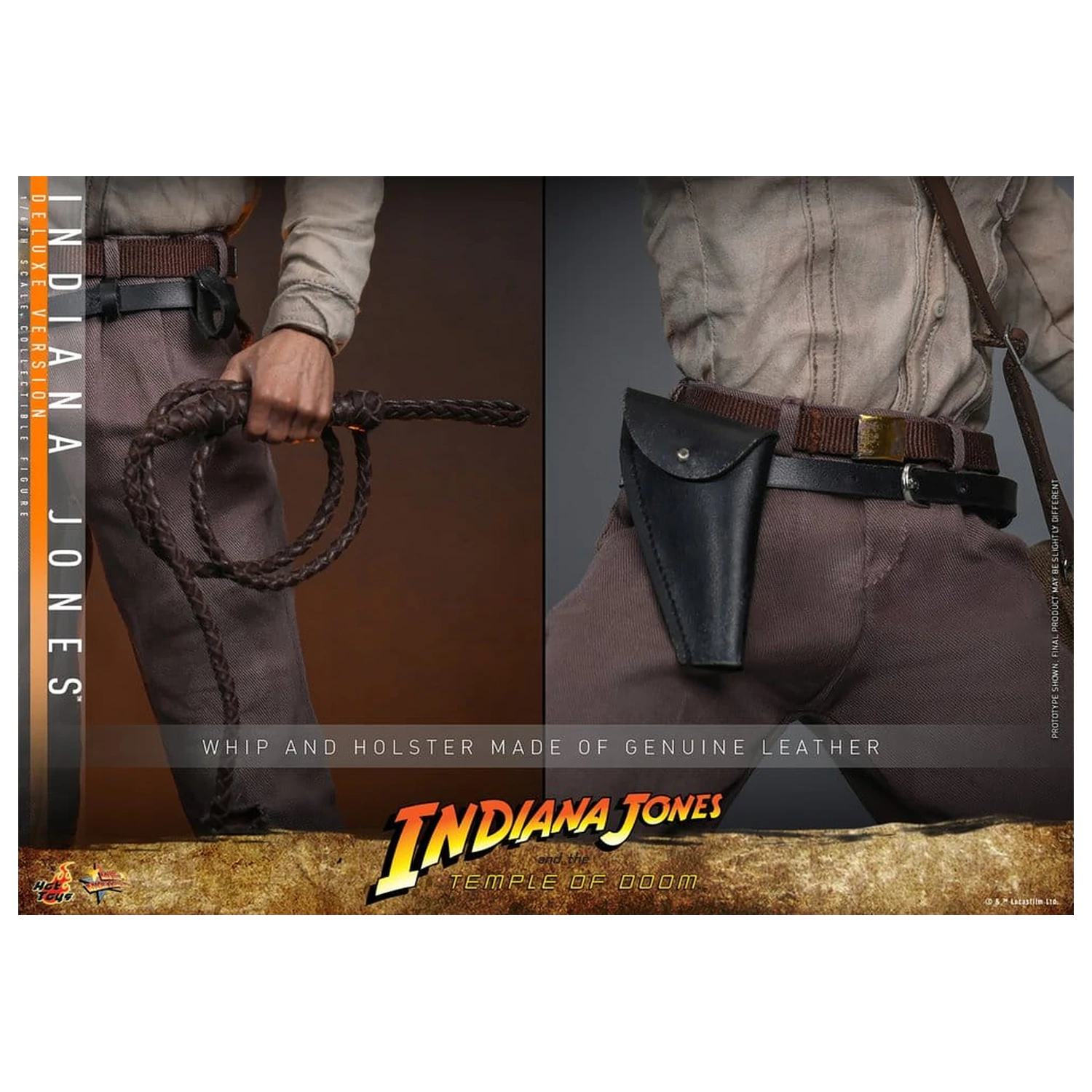 Indiana Jones Movie Masterpiece akcijska figura 1/6 Indiana Jones (Deluxe Version) 30 cm fotografija izdelka