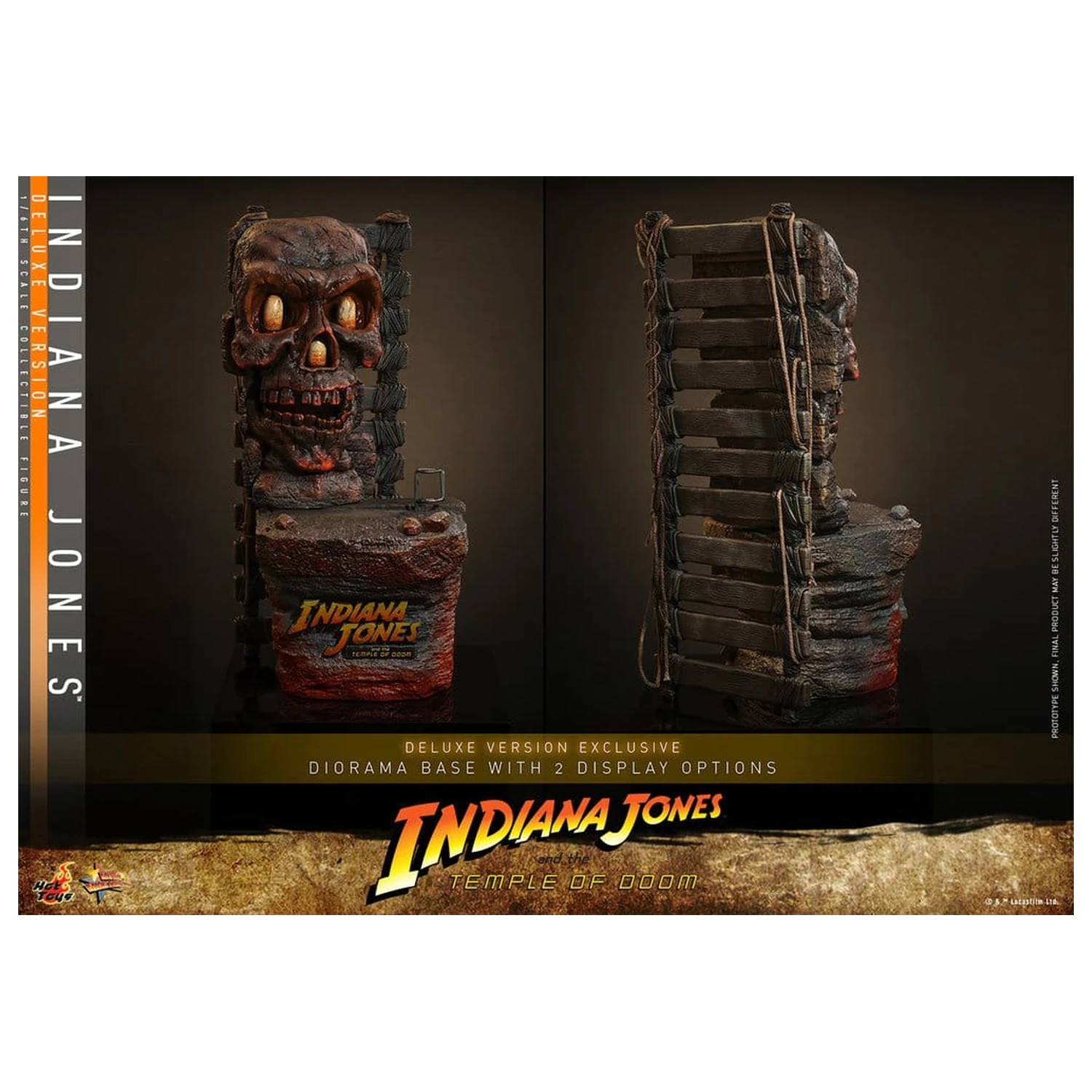 Indiana Jones Movie Masterpiece akcijska figura 1/6 Indiana Jones (Deluxe Version) 30 cm fotografija izdelka