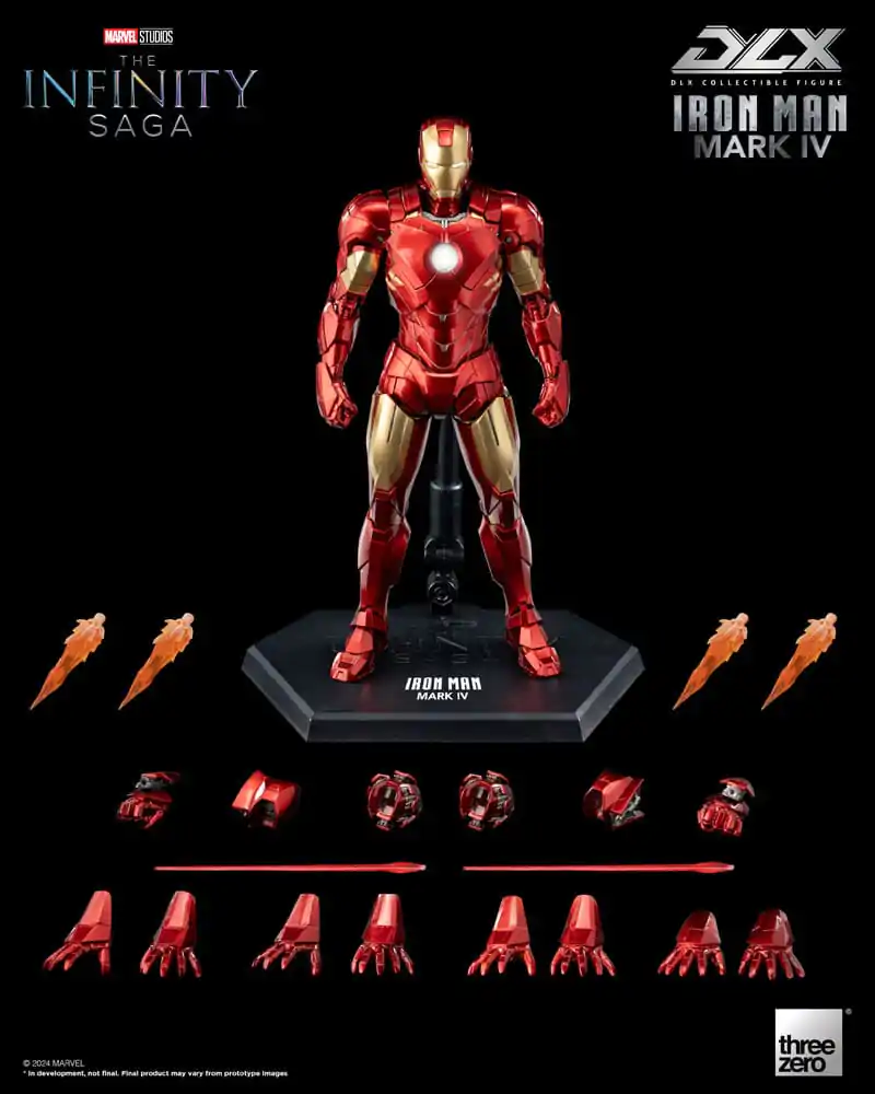 Infinity Saga DLX Akcijska Figura 1/12 Iron Man Mark 4 17 cm fotografija izdelka