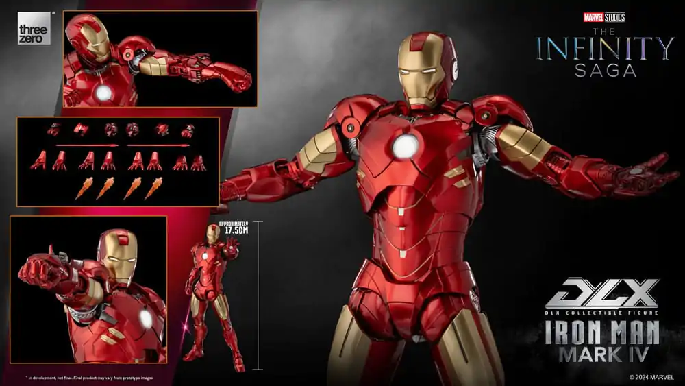 Infinity Saga DLX Akcijska Figura 1/12 Iron Man Mark 4 17 cm fotografija izdelka