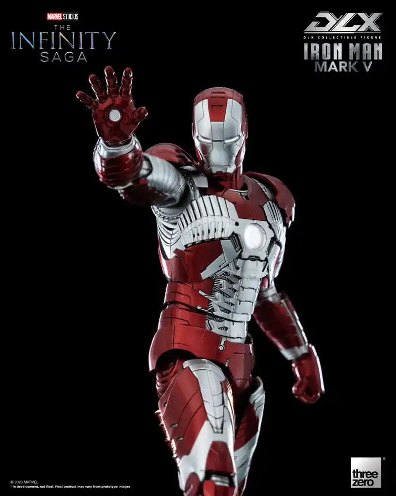 Infinity Saga DLX Akcijska Figura 1/12 Iron Man Mark 5 17 cm fotografija izdelka