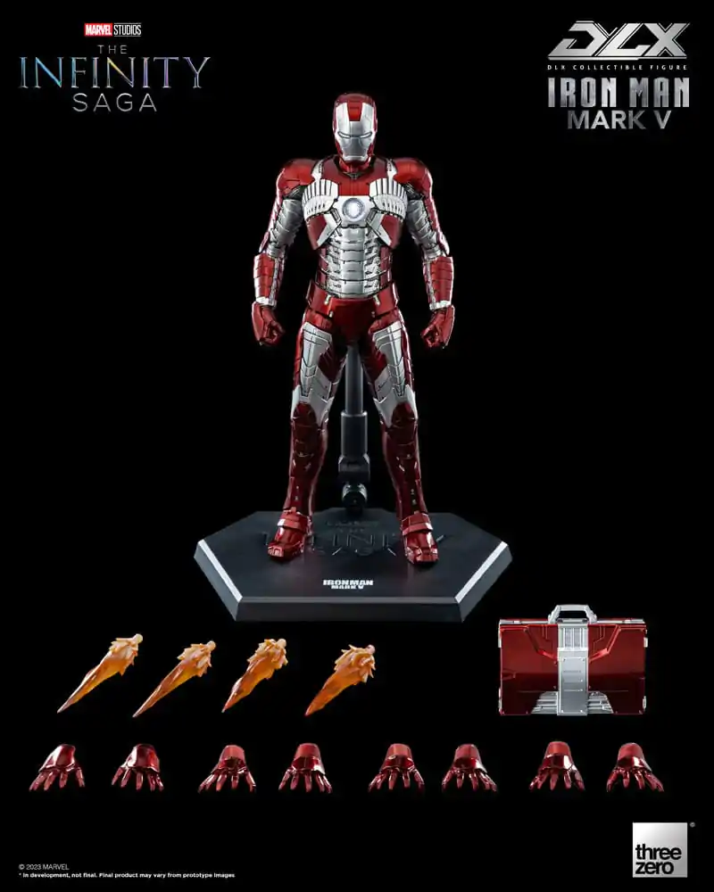 Infinity Saga DLX Akcijska Figura 1/12 Iron Man Mark 5 17 cm fotografija izdelka