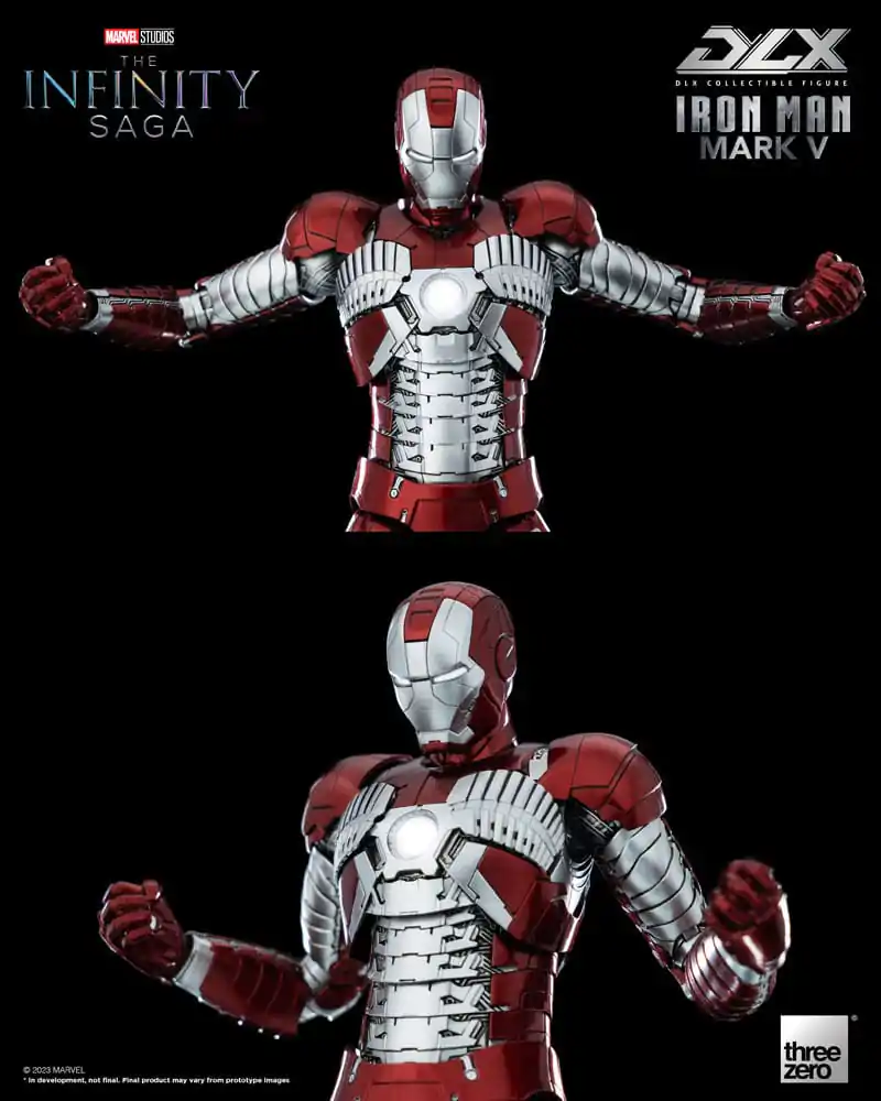 Infinity Saga DLX Akcijska Figura 1/12 Iron Man Mark 5 17 cm fotografija izdelka