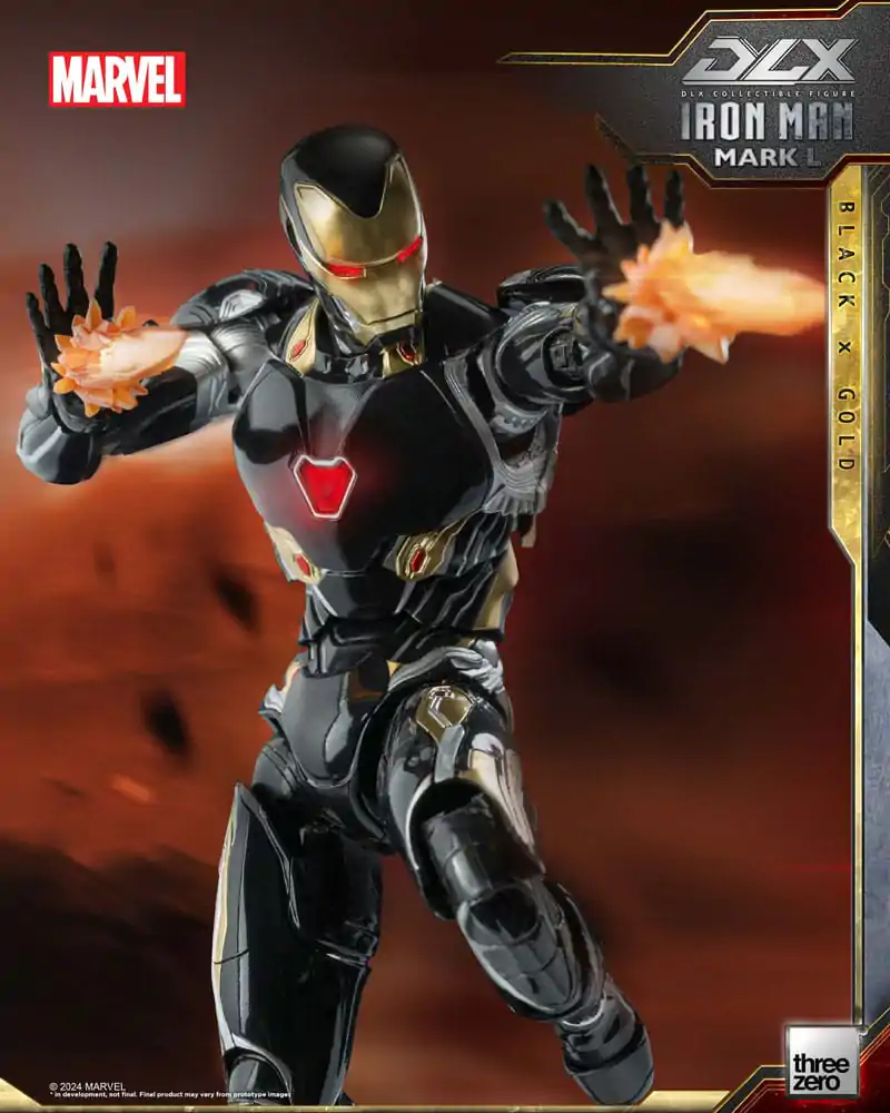 Infinity Saga DLX akcijska figura 1/12 Iron Man Mark 50 (Black X Gold) 17 cm fotografija izdelka